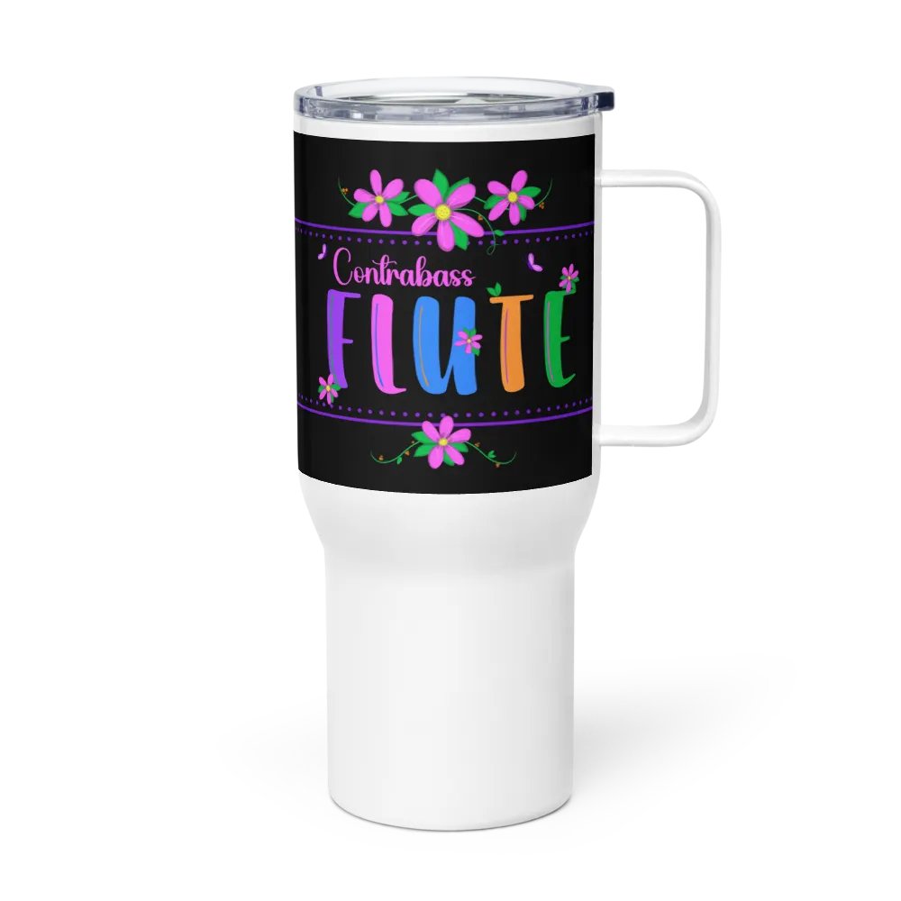 Floral Flute Travel Mug - Contrabass product image (1)