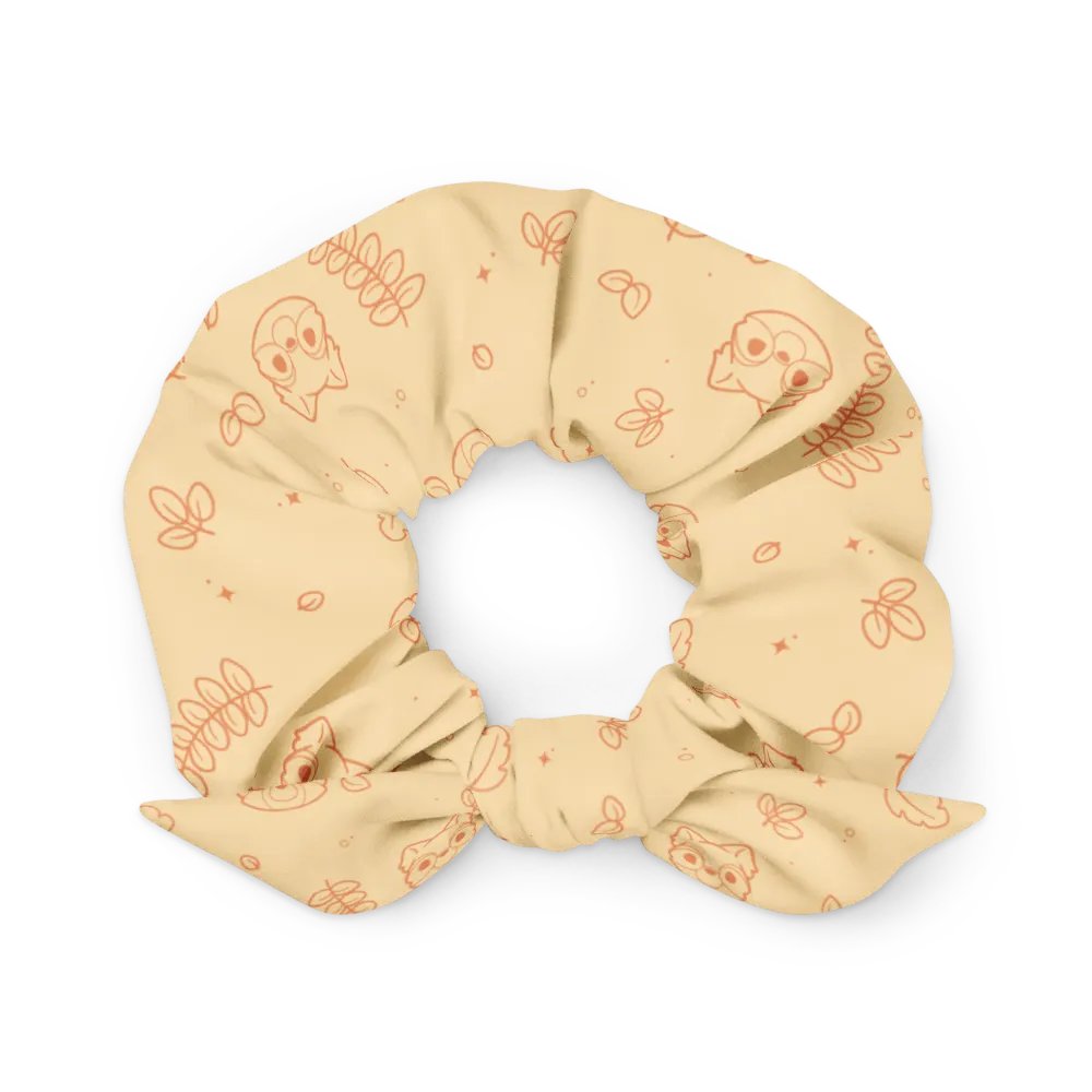 Orange recycled scrunchie | Woodland frens product image (1)