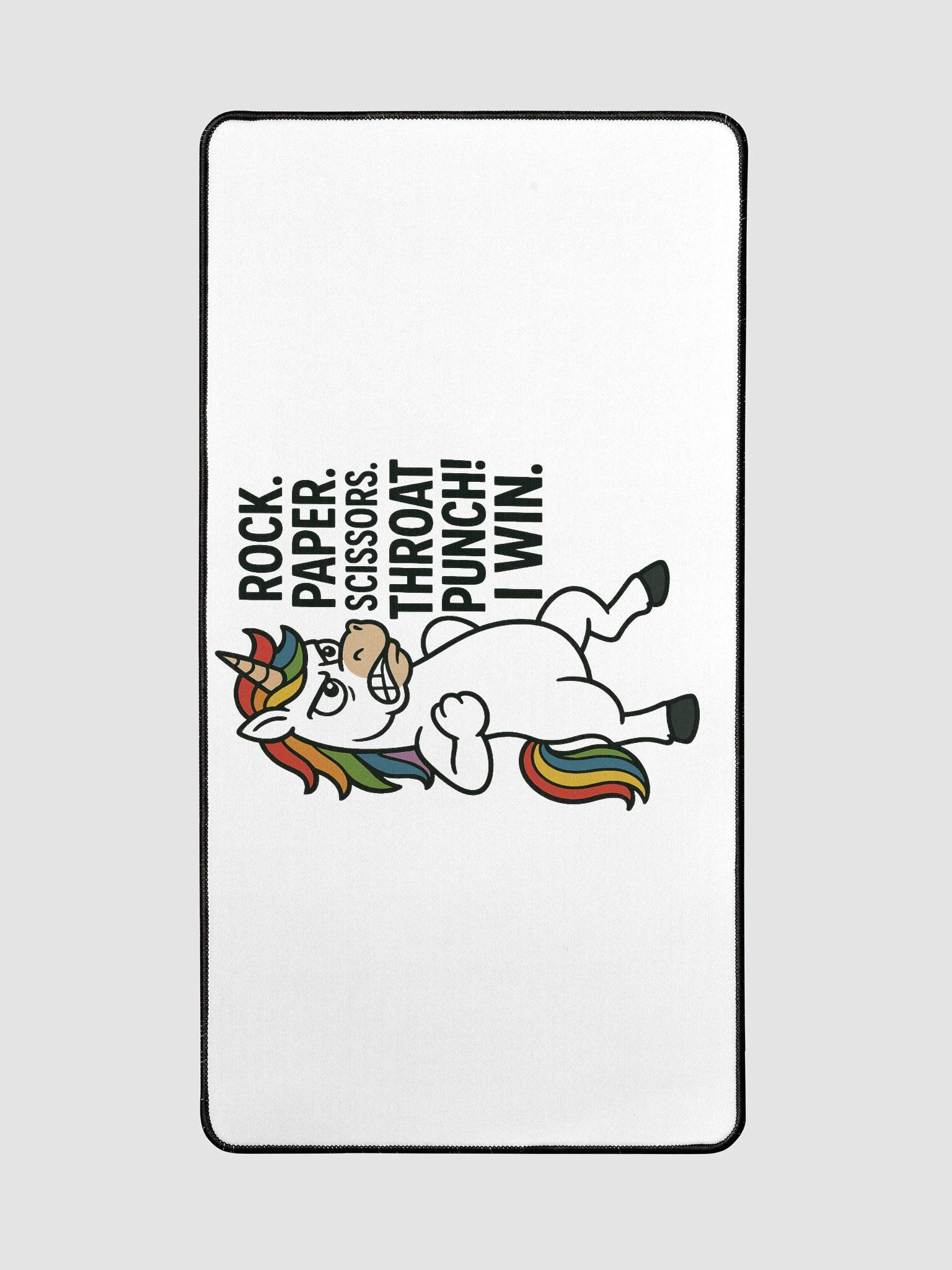 Rock. Paper. Scissors. THROAT PUNCH! - Desk Mat product image (2)
