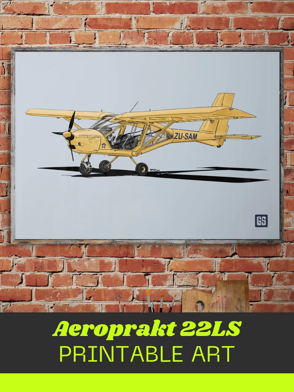 Aeroprakt 22LS Digital Aviation Printable Art Ideal Pilot Gift product image (1)