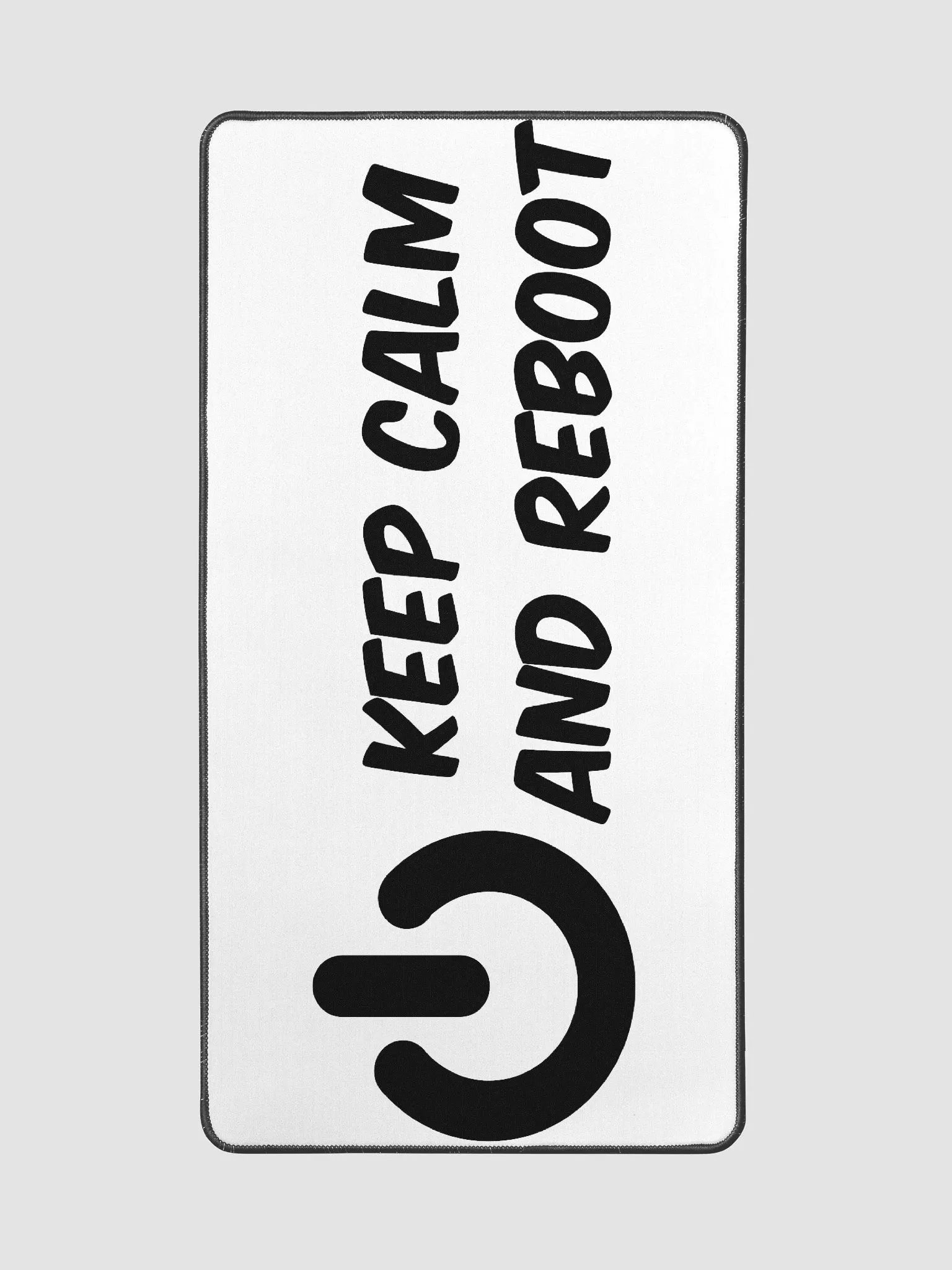 Keep Calm and Reboot Desk Mat product image (2)