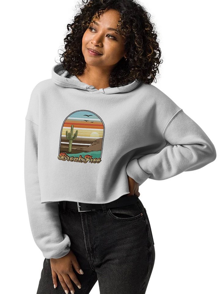 Cropped hoodie - Break Free Cactus product image (17)