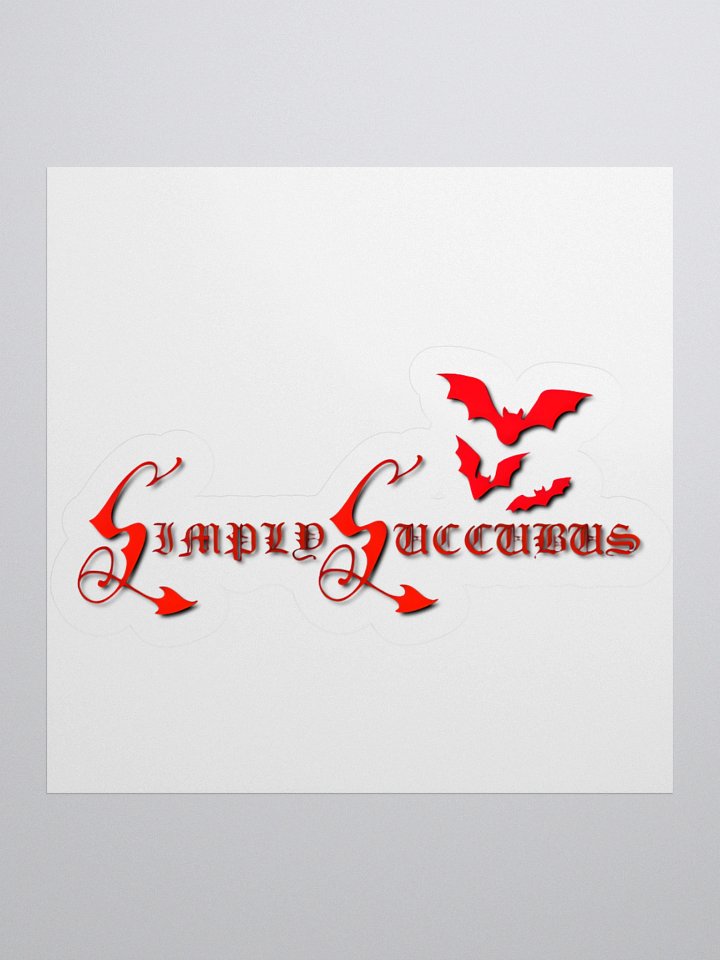 SimplySuccubus Bat Logo Sticker product image (1)