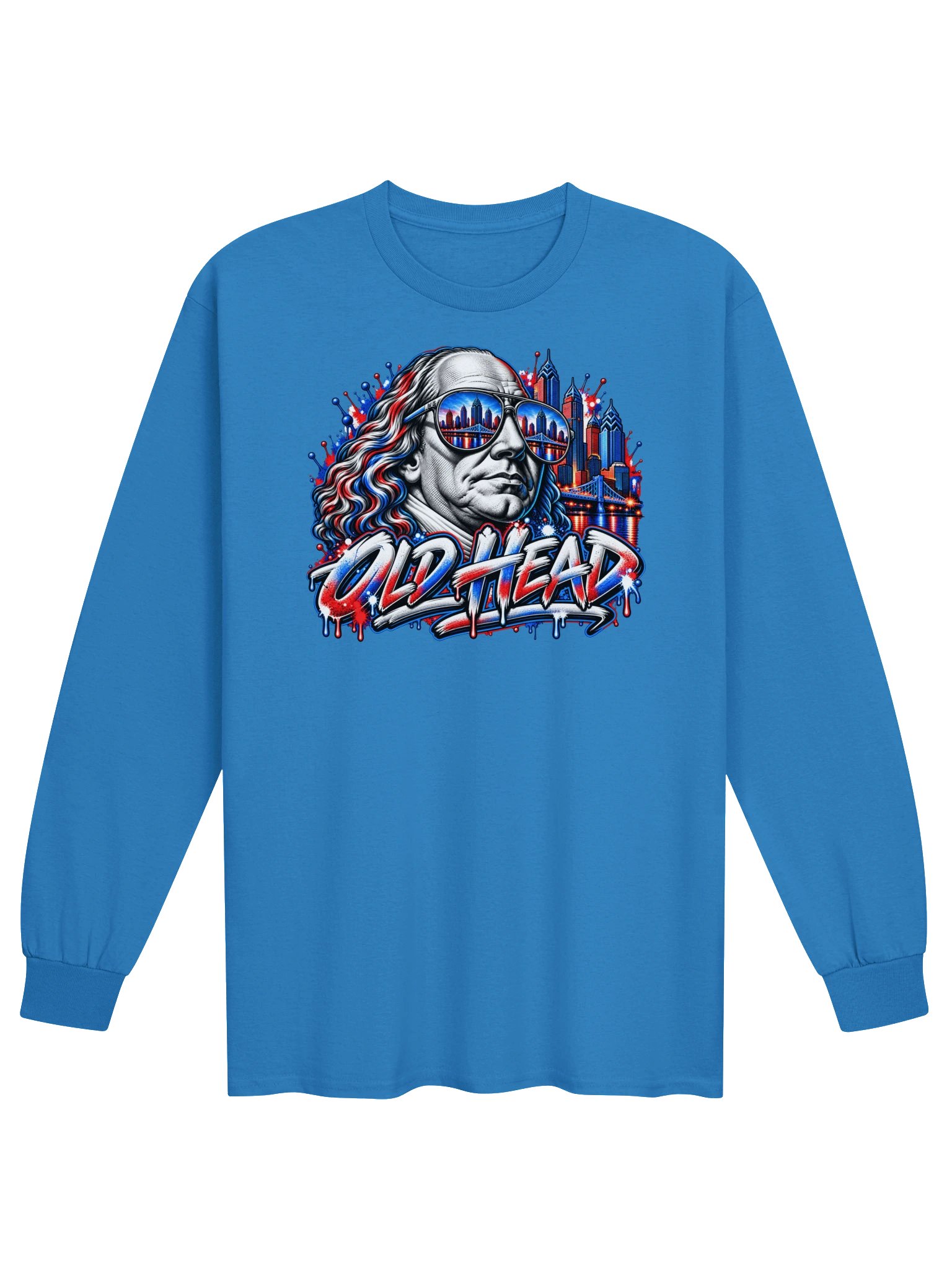 Philadelphia City Edition "Ben Franklin" Long Sleeve T-Shirt By Blacktop Brand product image (9)