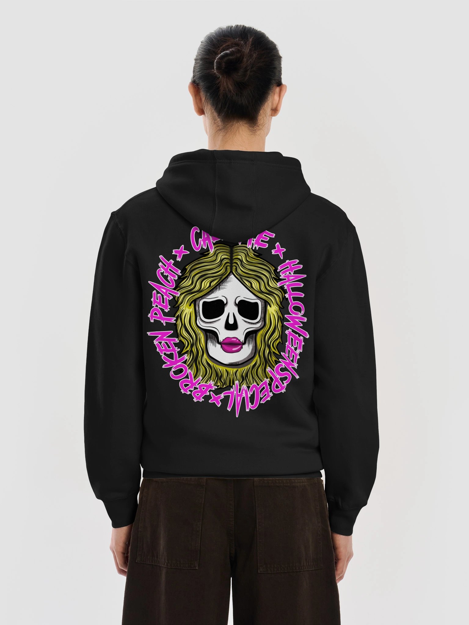 Broken Peach – Unisex Full Zip Hoodie Call Me product image (6)