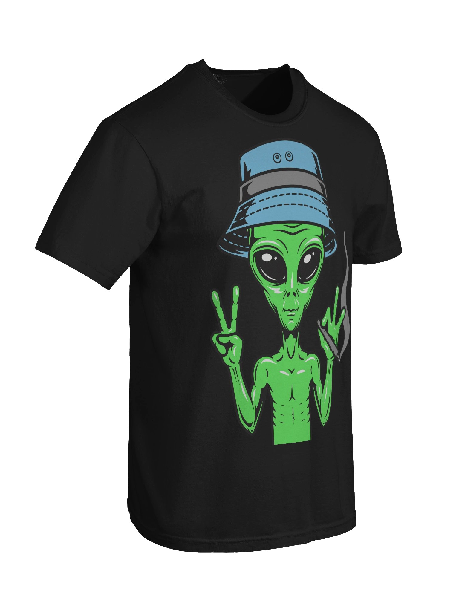 Peaceful Alien Cotton Tee product image (8)