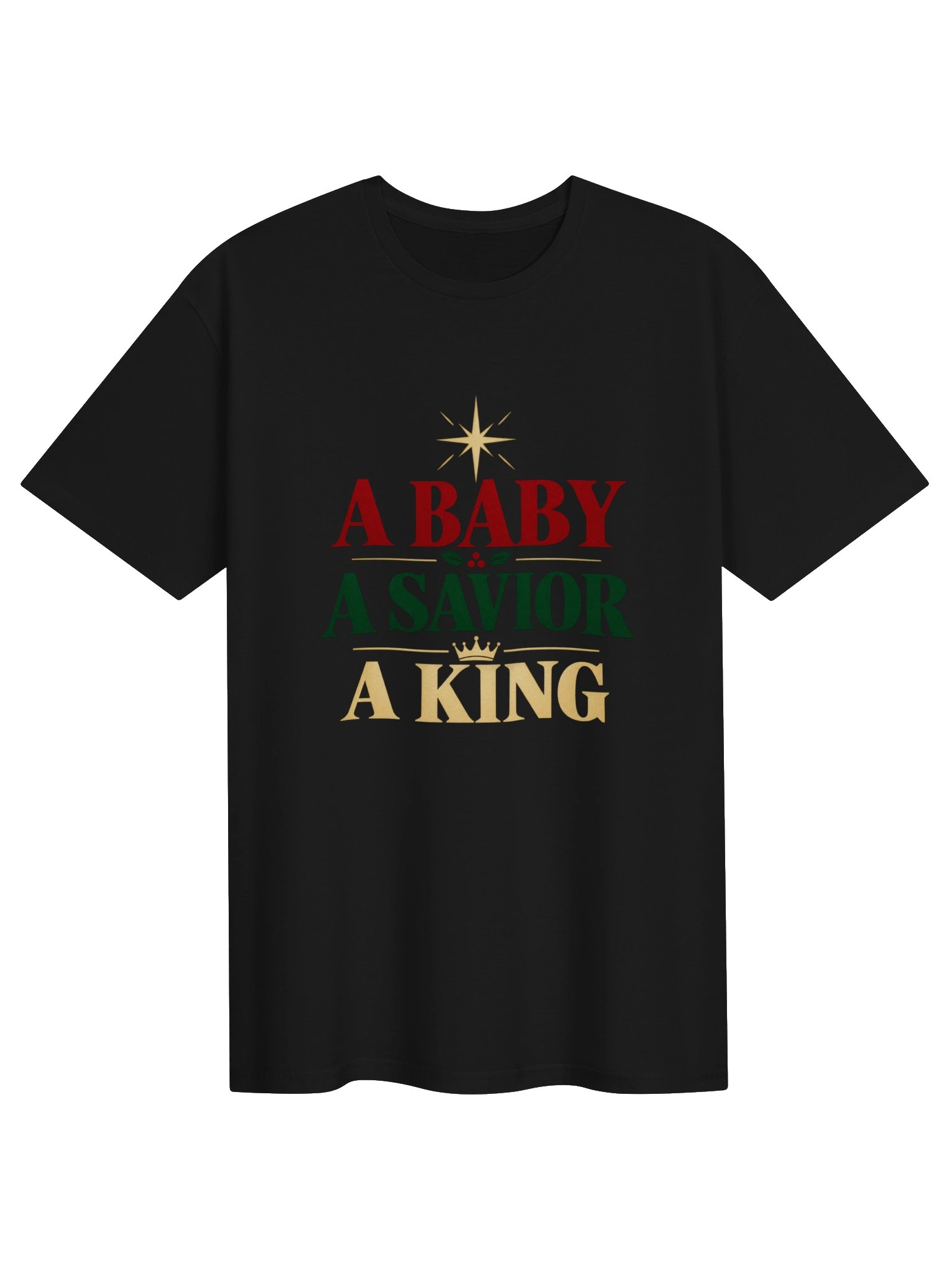 A Baby, A Savior, A King Christmas Tee | Luke 2:11 product image (6)