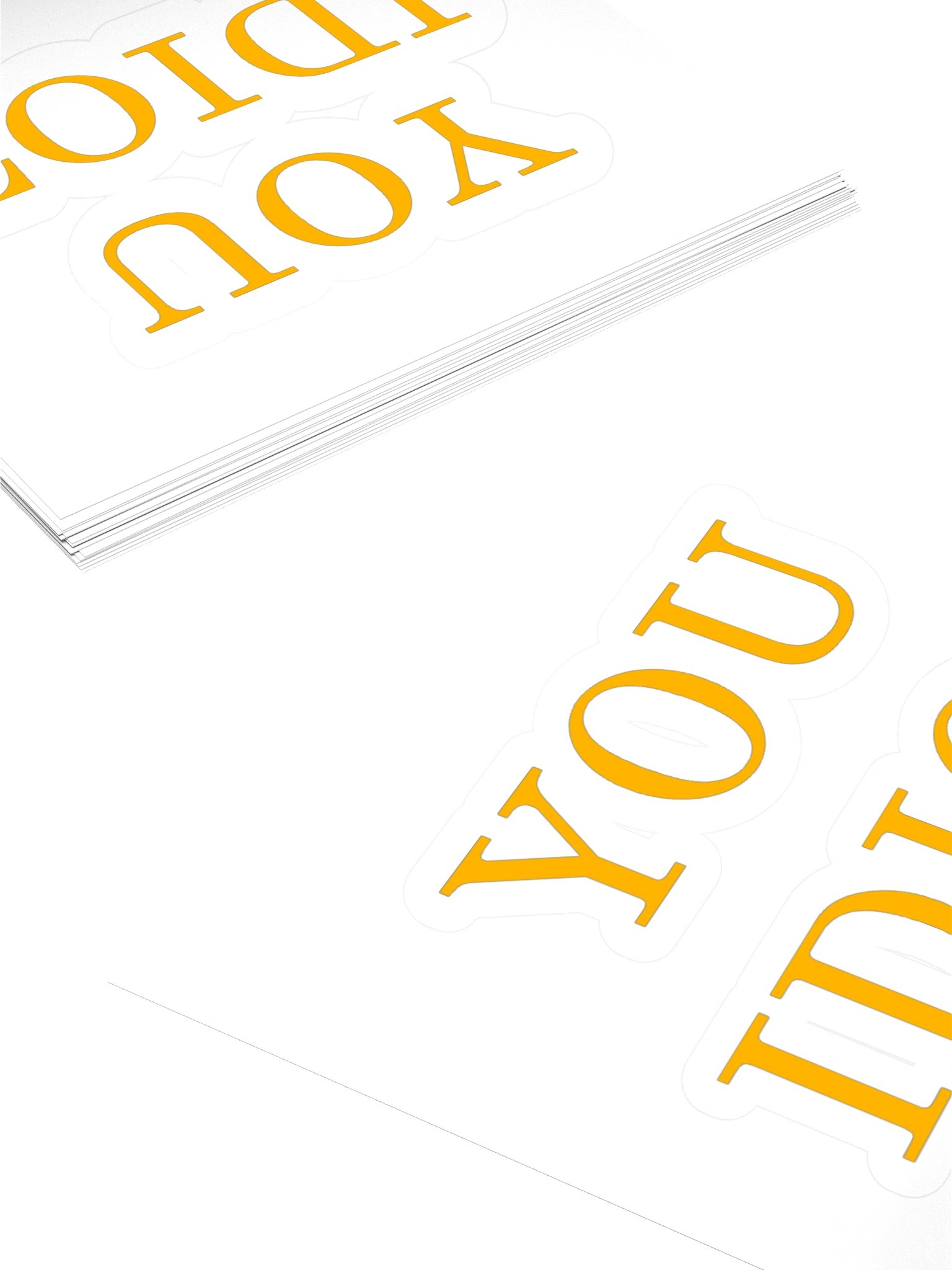 YOU IDIOT Bold Kiss Cut Sticker product image (16)