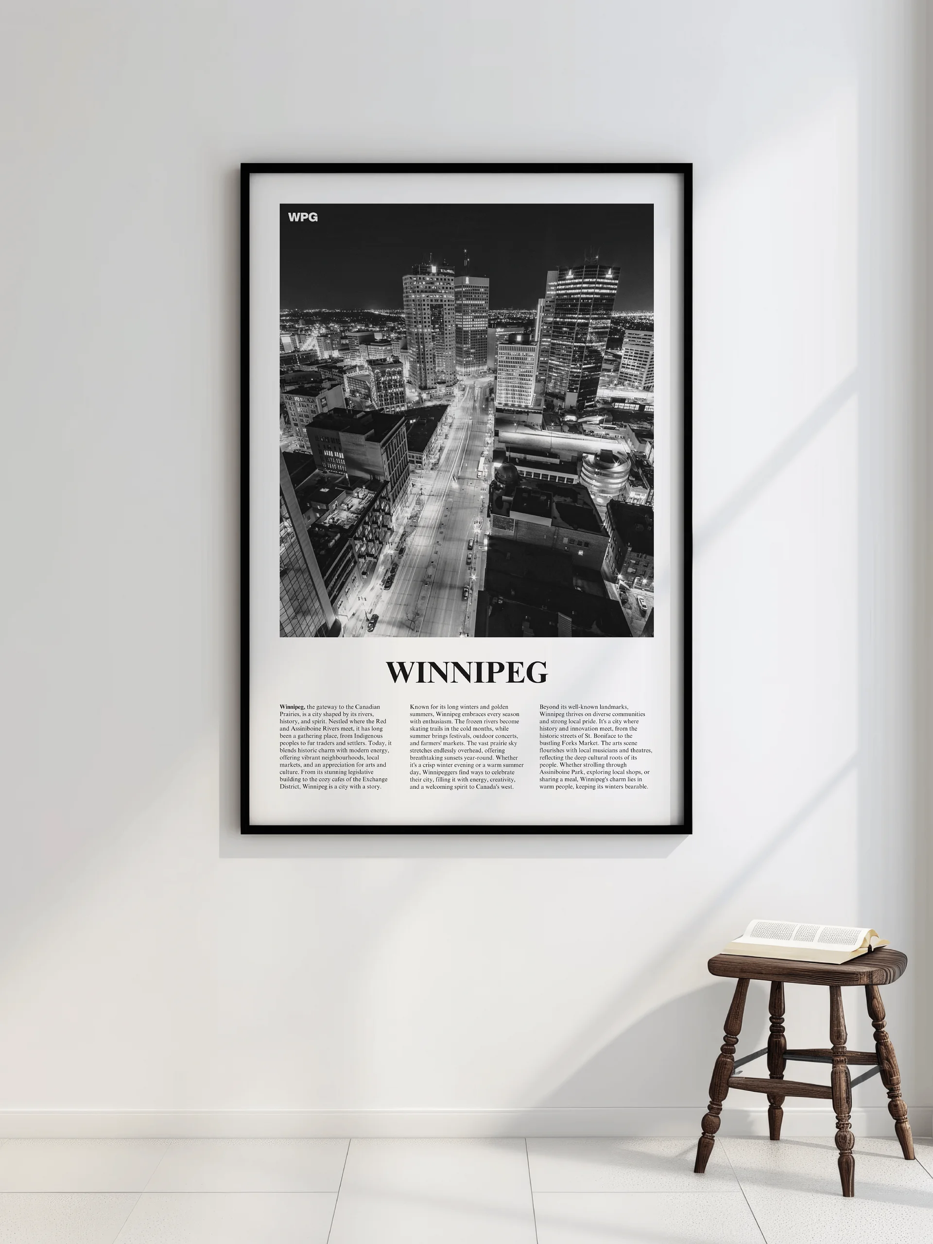 Winnipeg 02 Newspaper Poster | Framed product image (2)