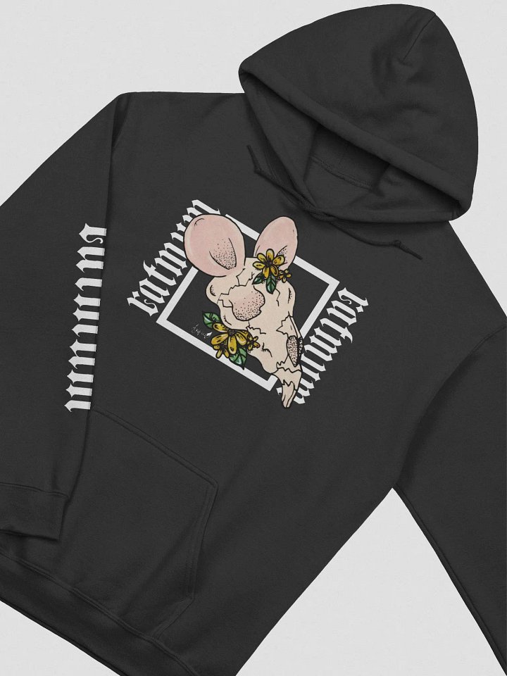 AJA X RAT - Flower Skull Hoodie (Black) product image (1)
