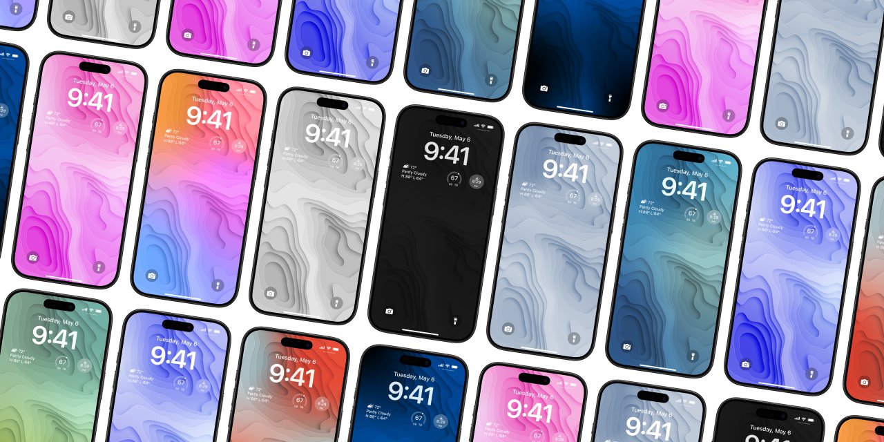 Gradient Topography Wallpaper Pack product image (1)