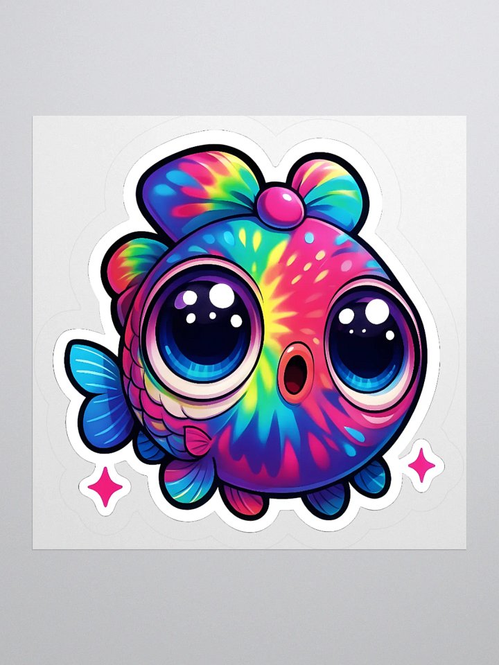 Tie Dye Fishy #2 Kiss Cut Sticker product image (3)