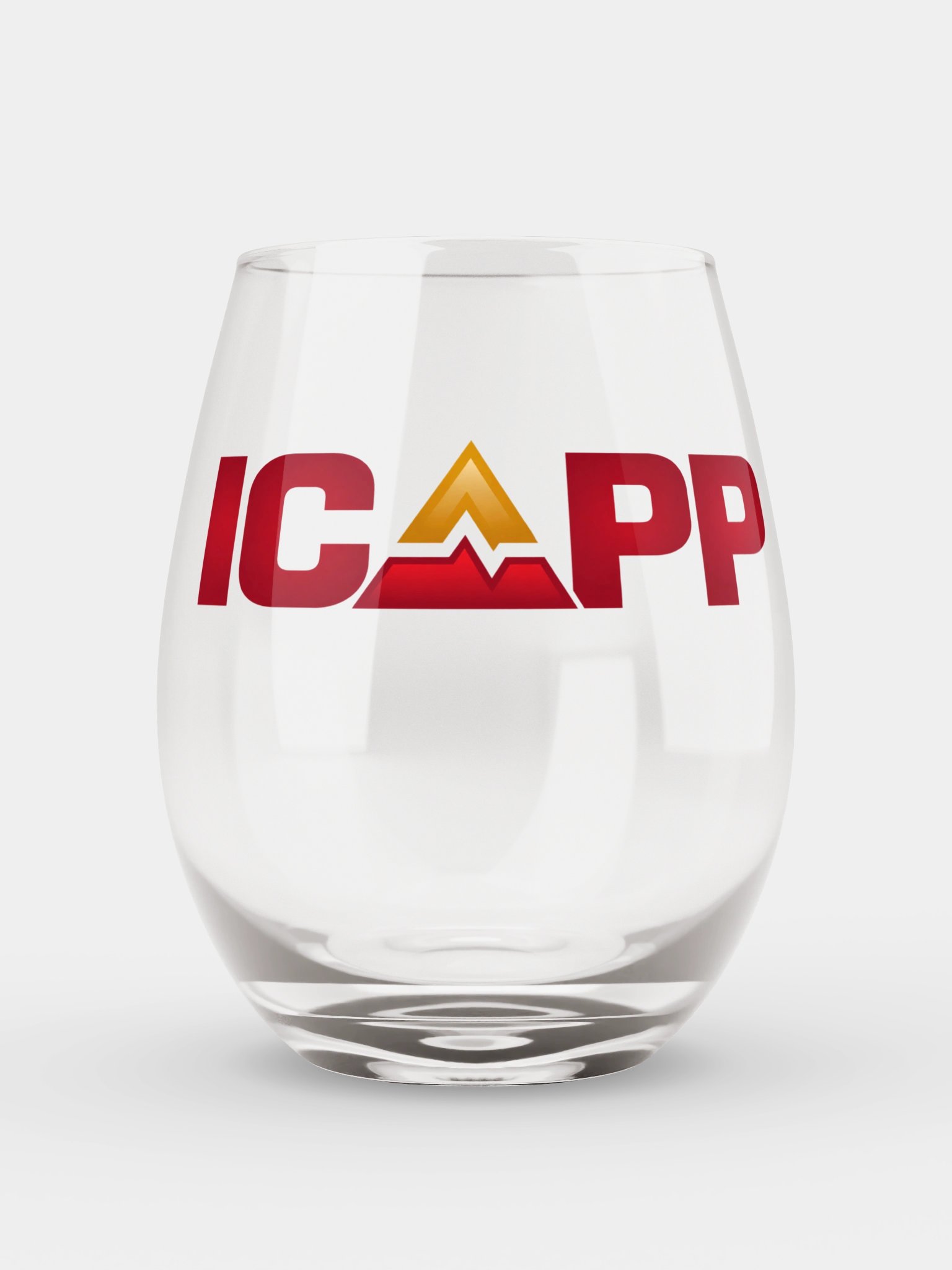 ICAPP Logo Stemless Wine Glass product image (1)