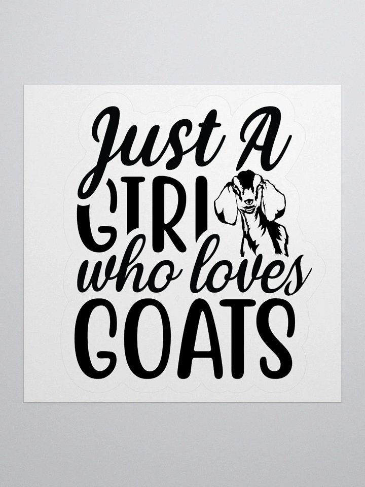 Just a Girl that Loves Nubians KISS Cut Stickers product image (4)