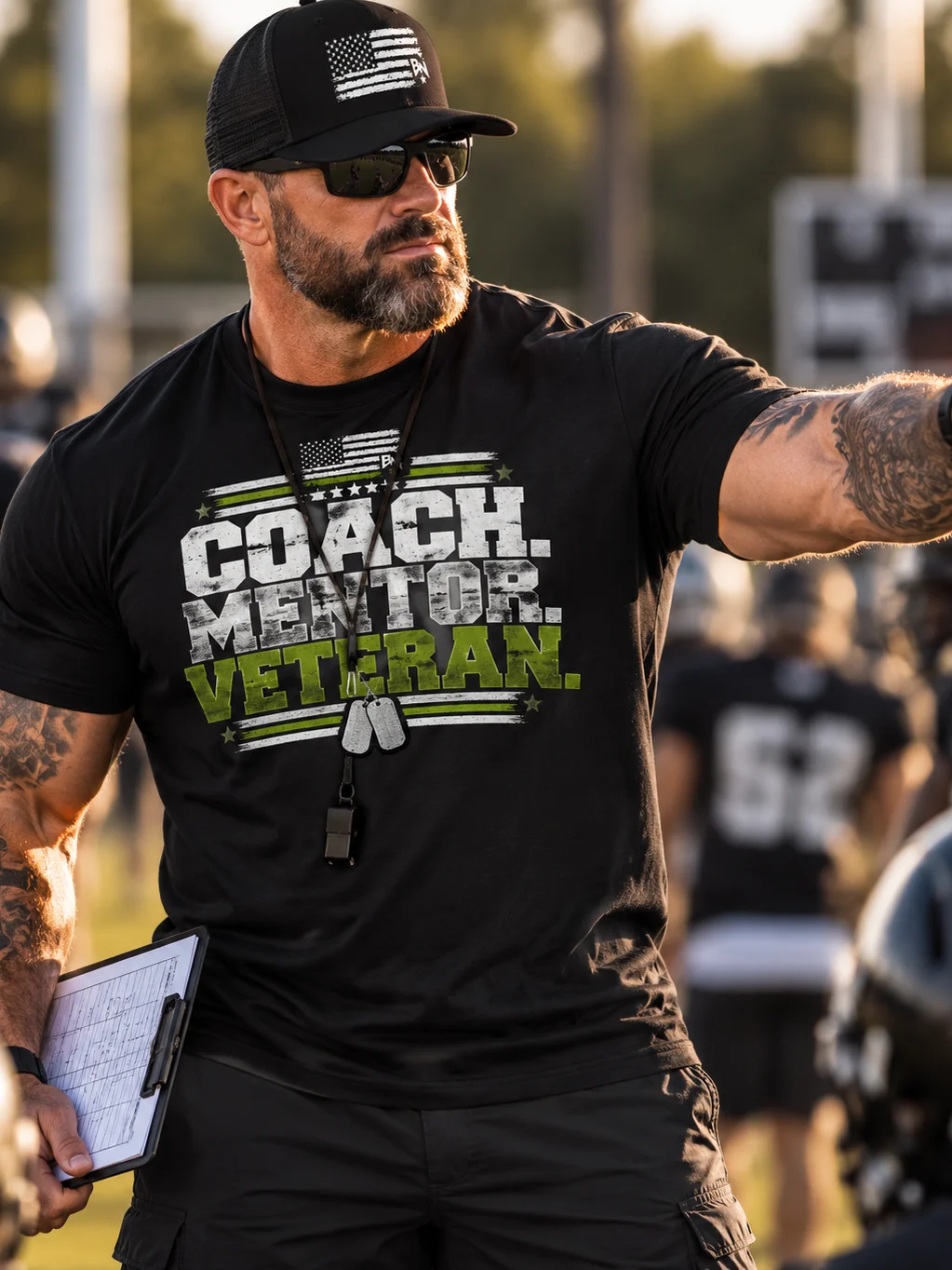 Coach. Mentor. Veteran. | Service & Honor Tee product image (11)