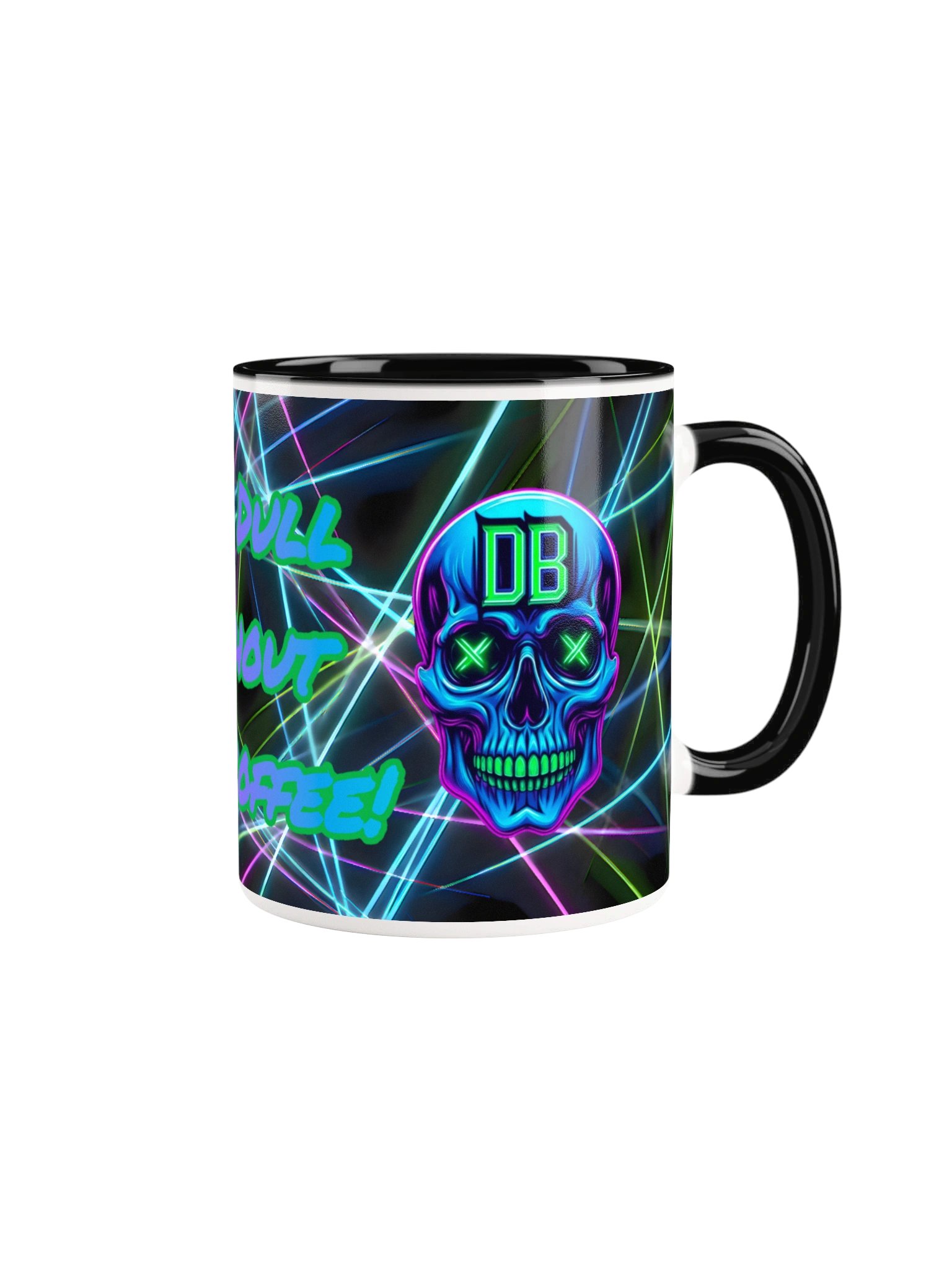"I'm Dull Without Coffee" Two-Colored Mug product image (1)