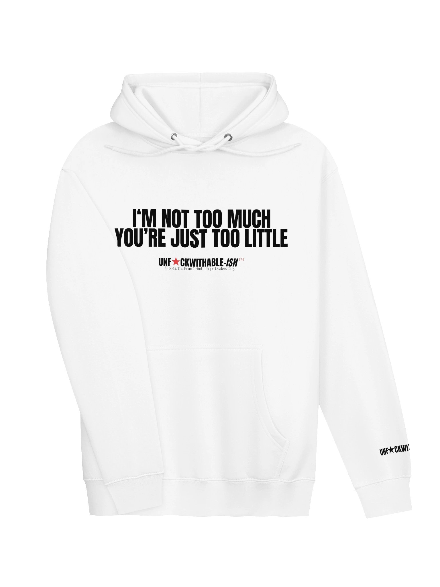 UNF★CKWITHABLE-ISH™ Women's Hoodie Bold Funny Quote Fun Size F★CK BOYS product image (3)