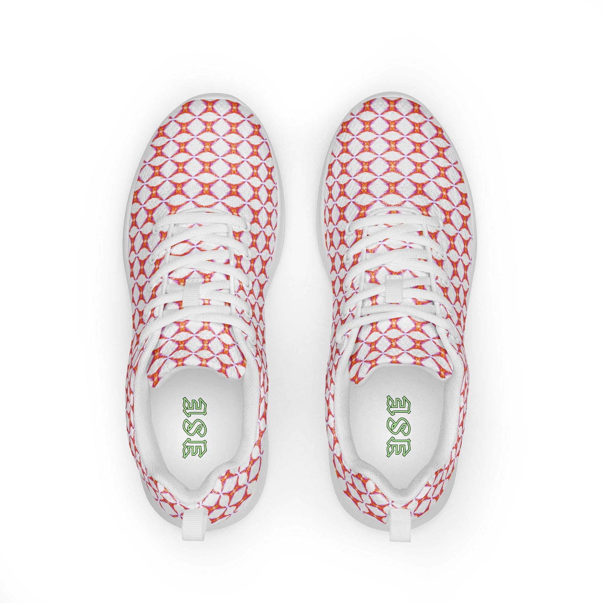 Sunset Prism Pulse Sneakers Vibrant Geometric Women's Athletic Shoes product image (4)