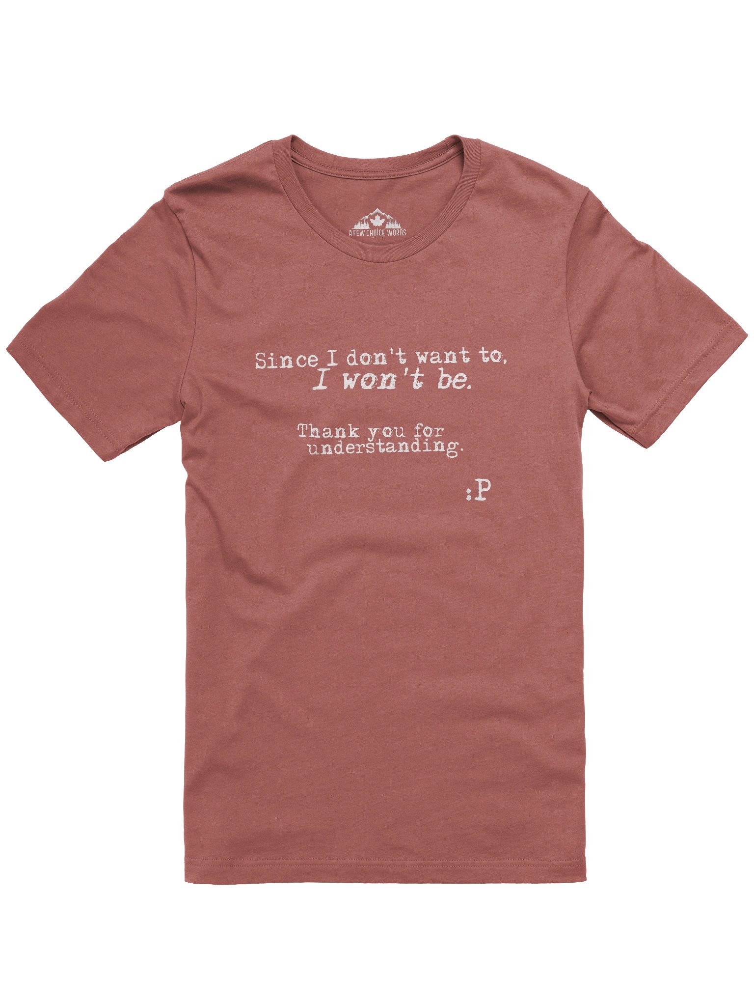 T-SHIRT - I WON'T BE product image (1)