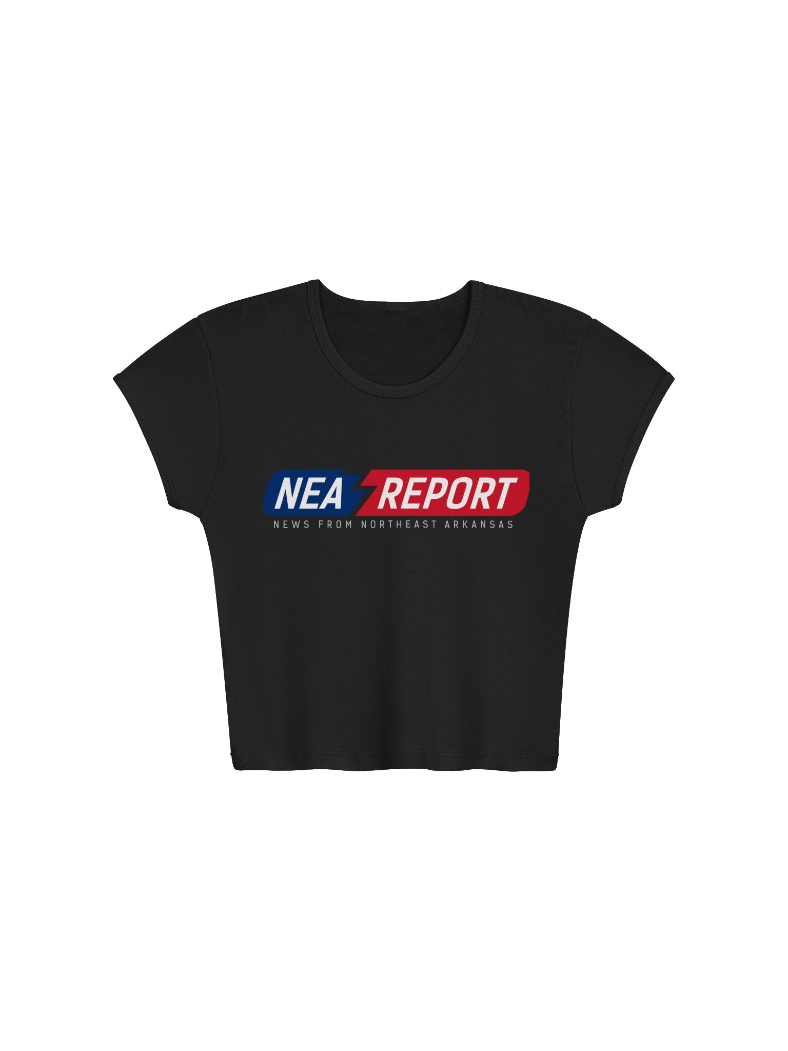 NEA Report Womens Ribbed Baby Tee Crop Top product image (2)