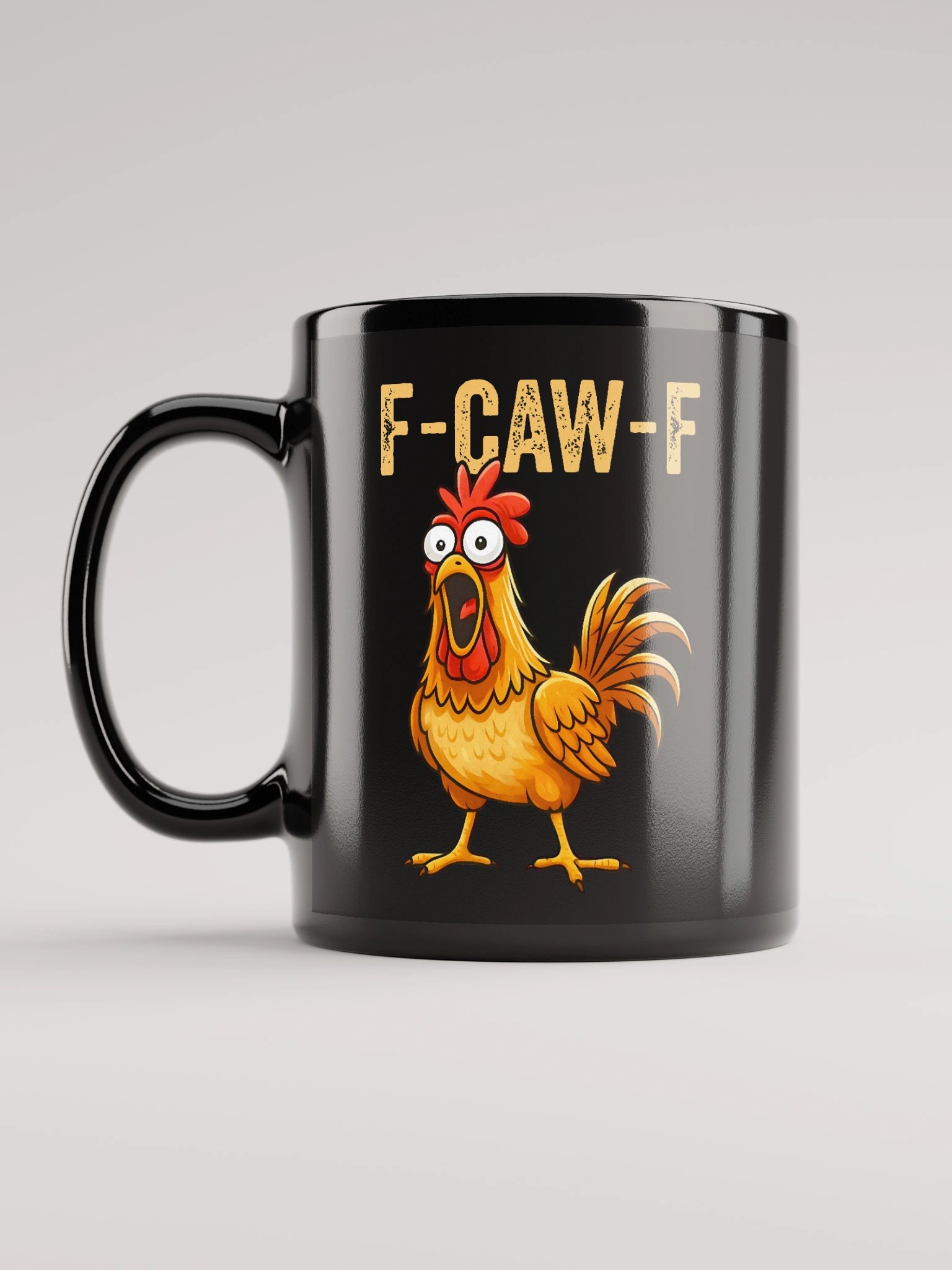 F Caw F Classic Black Coffee Mug 1B1 product image (6)