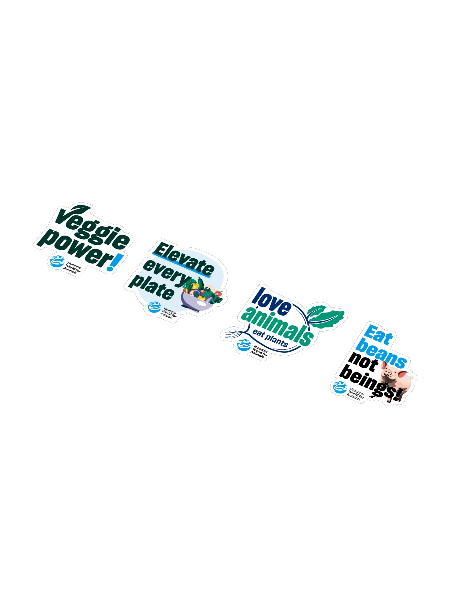 Plant-based eating stickers – Set of 4 product image (6)