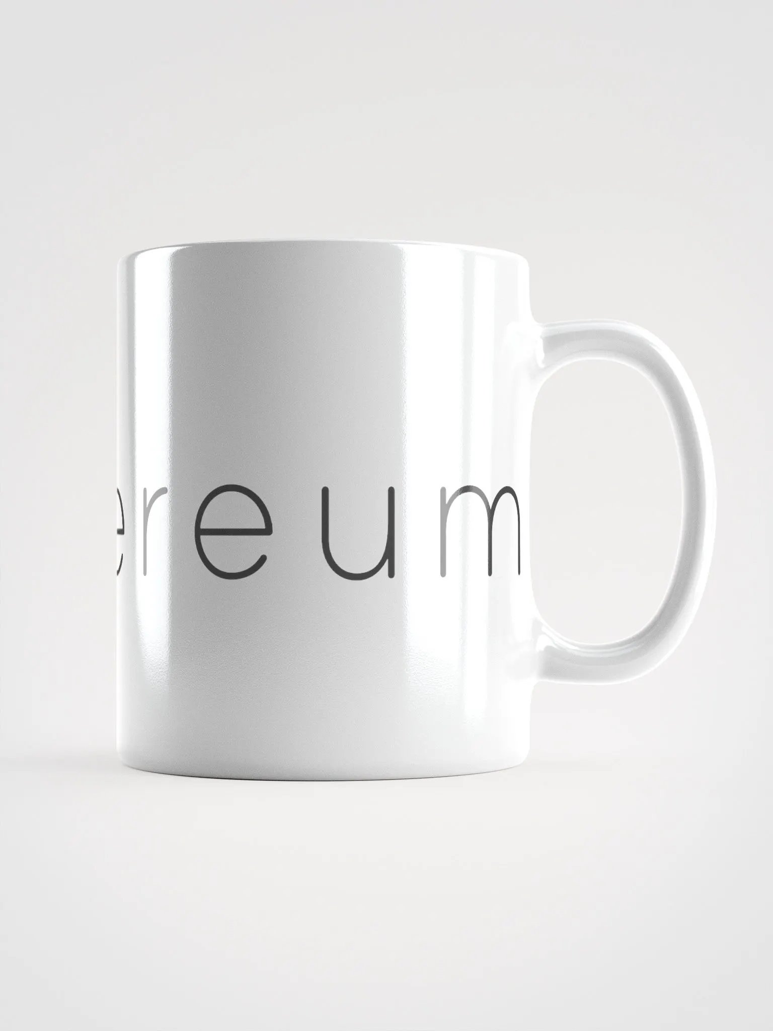 Ethereum Logo White Glossy Mug product image (1)
