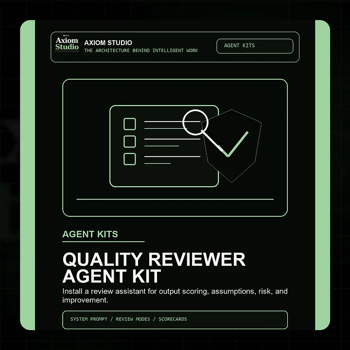 Axiom Agent Instruction Kit - Quality Reviewer product image (1)