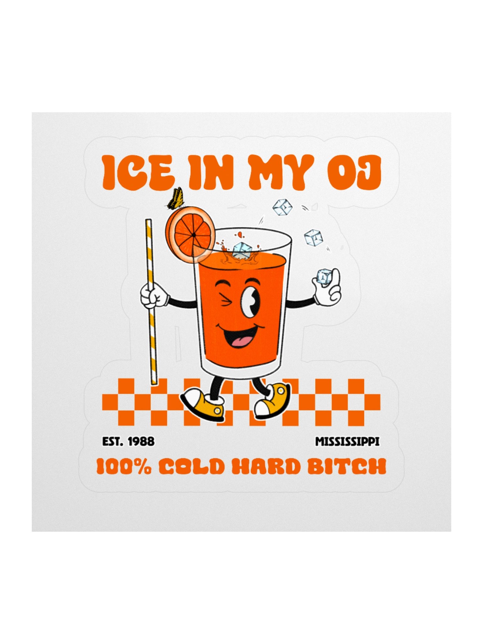 Ice in my OJ Sticker product image (3)