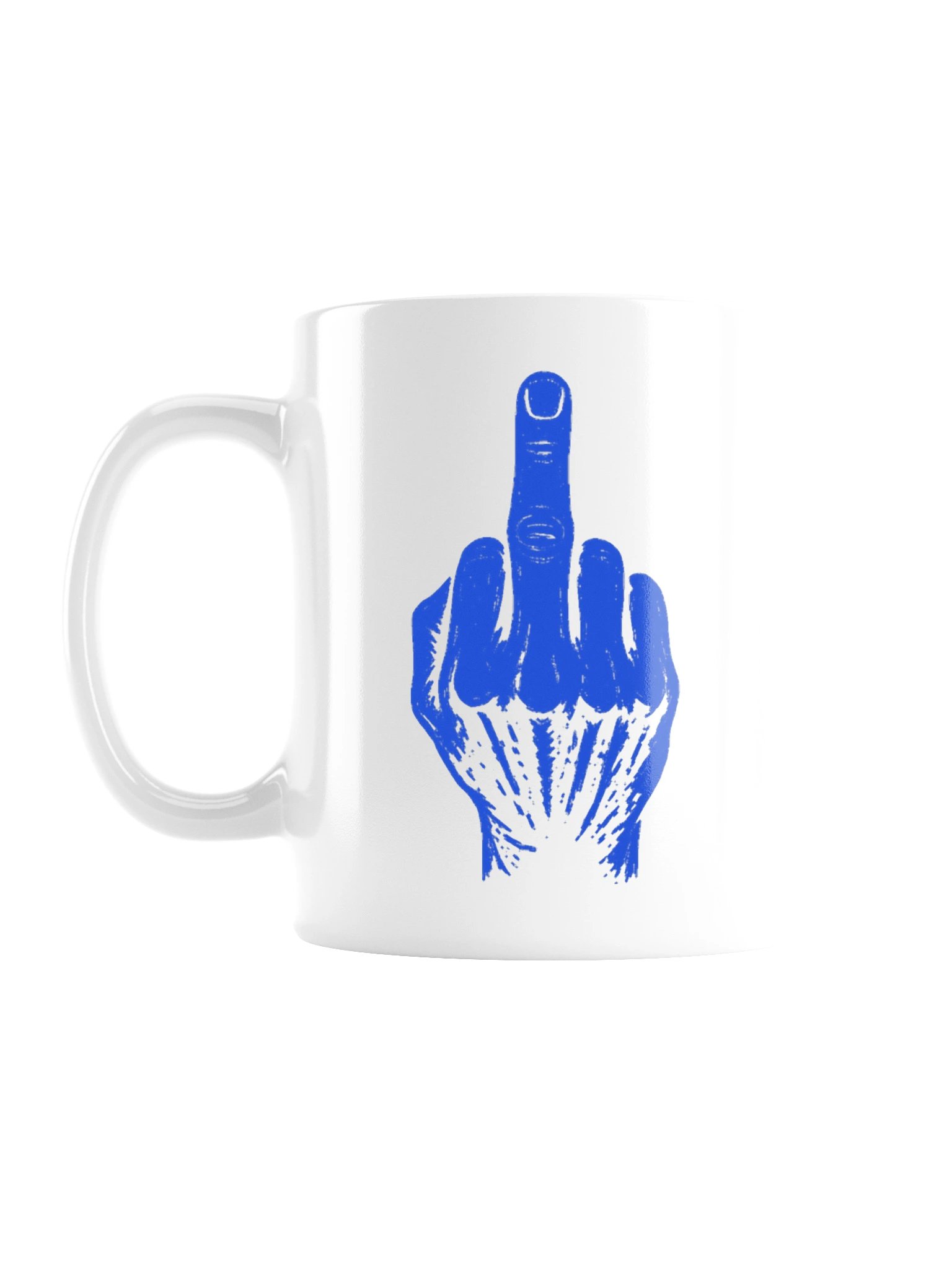 No ShopCo Middle Finger White Mug - Royal Artwork product image (1)