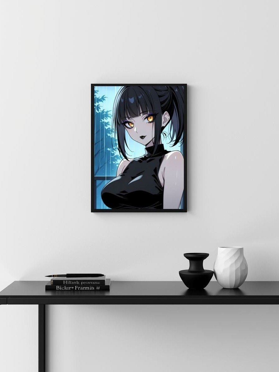 Metal Print - Luna Rain Original Character Rainy Night - 8x10 product image (3)