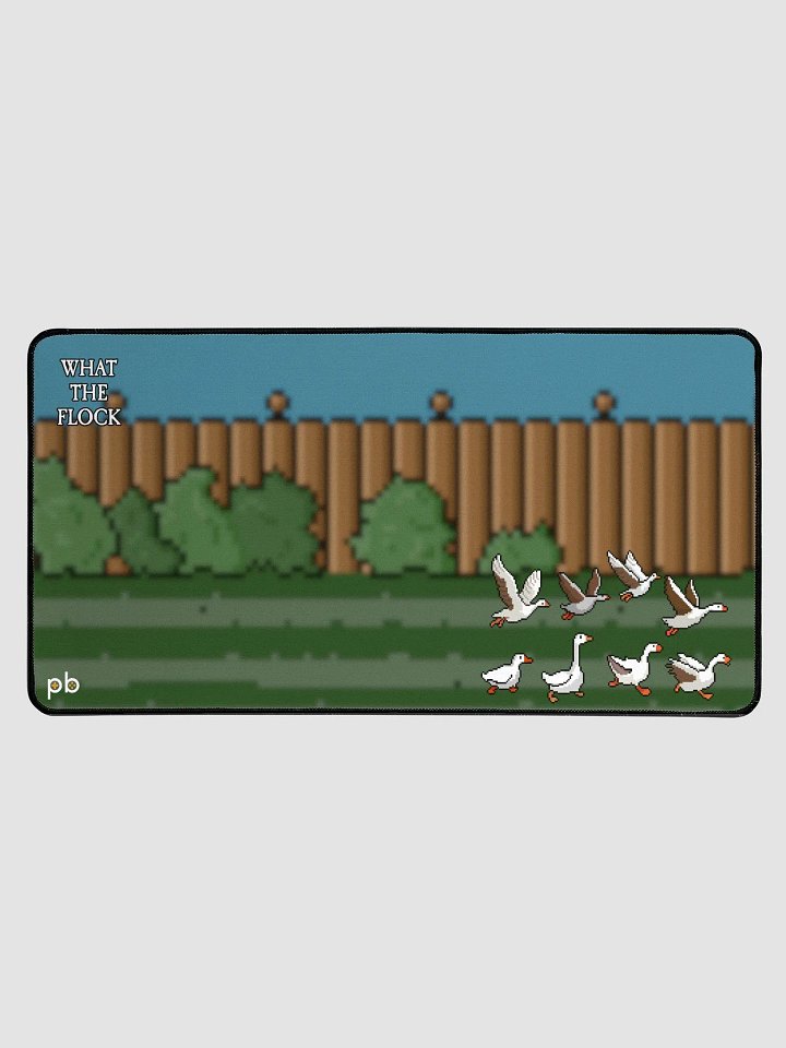 What the Flock Pixel-Art Goose Desk Mat product image (1)
