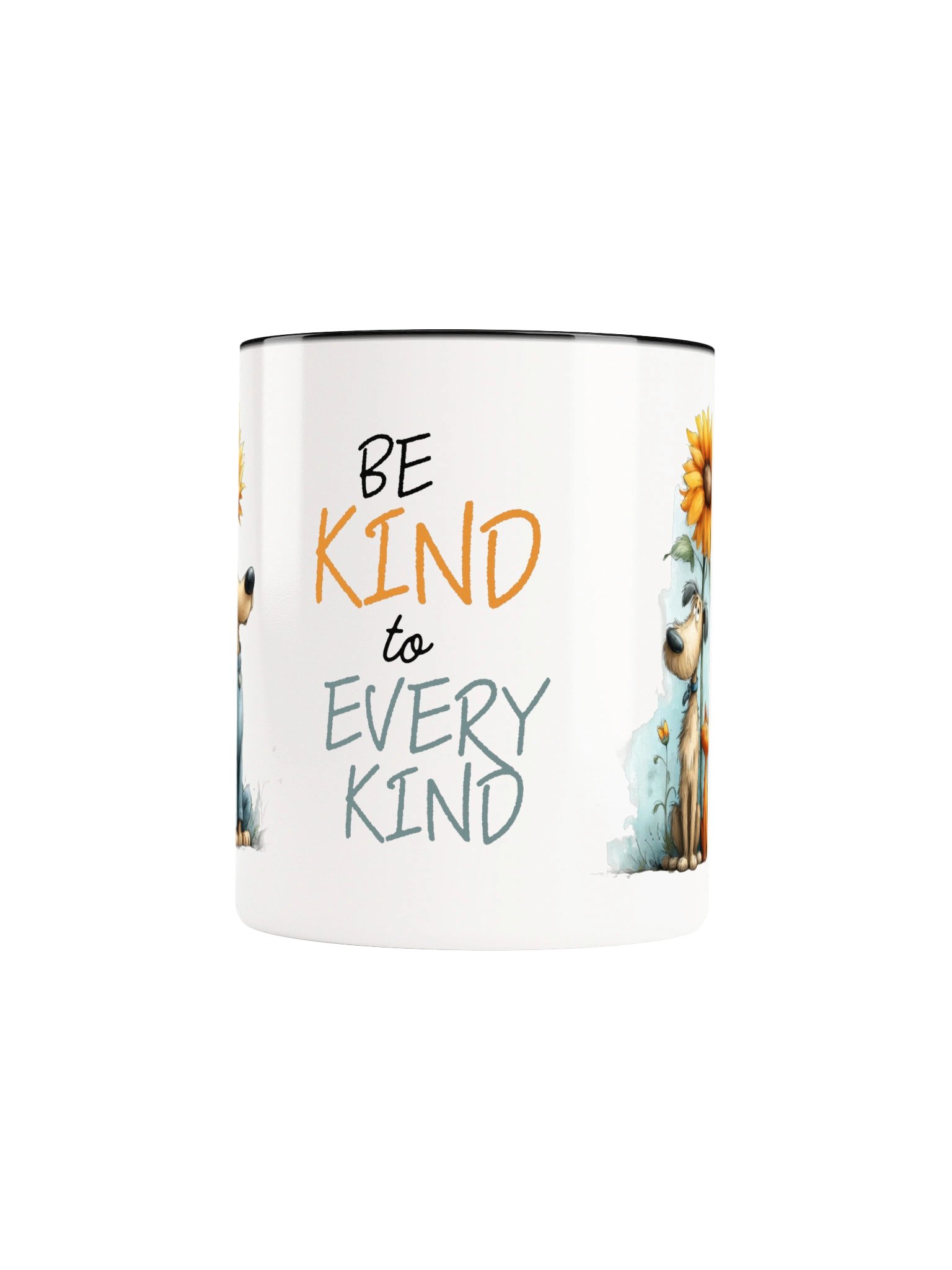 Sunflower Dog and Cat Mug, product image (35)
