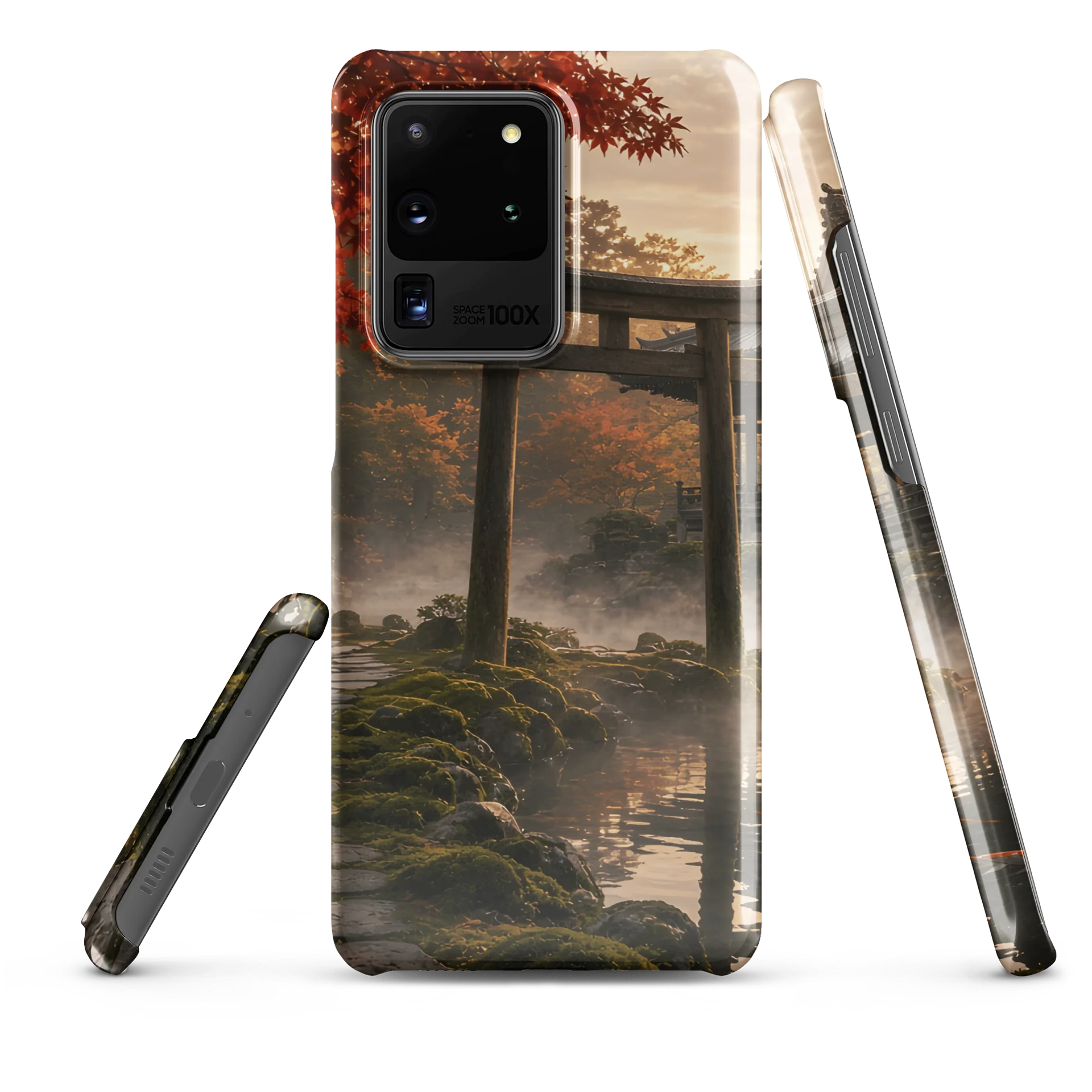 Japanese Torii Gate Autumn Garden Samsung Galaxy Snap Case | Aesthetic Asian Landscape Phone Cover product image (7)