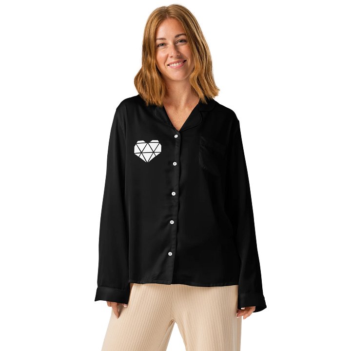 Pajama Top Black Long Sleeve product image (1)