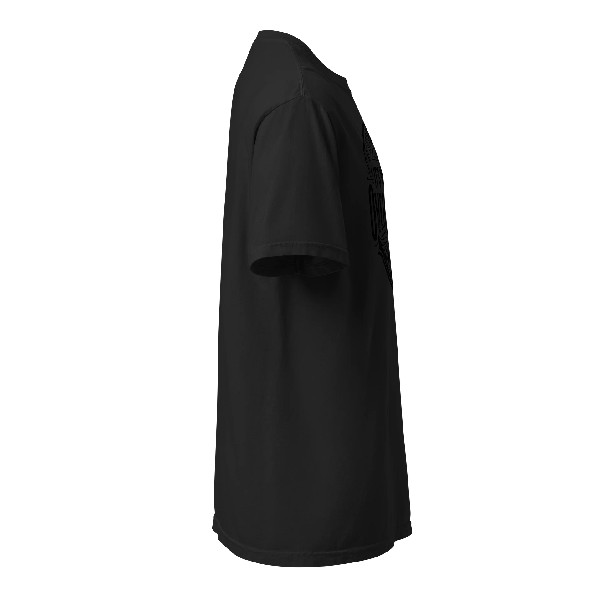 The "Overdo It" Black On Black Tshirt product image (3)