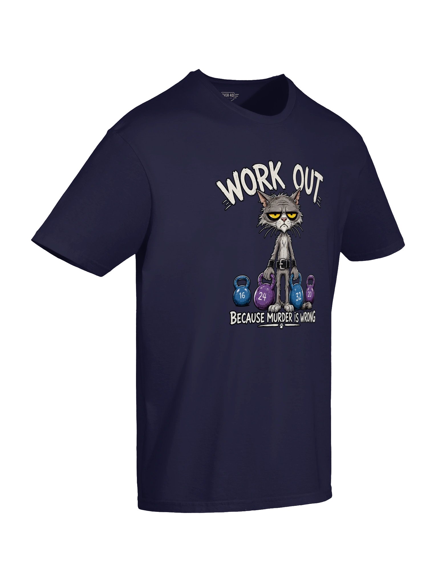 Work Out Cat T-Shirt product image (3)