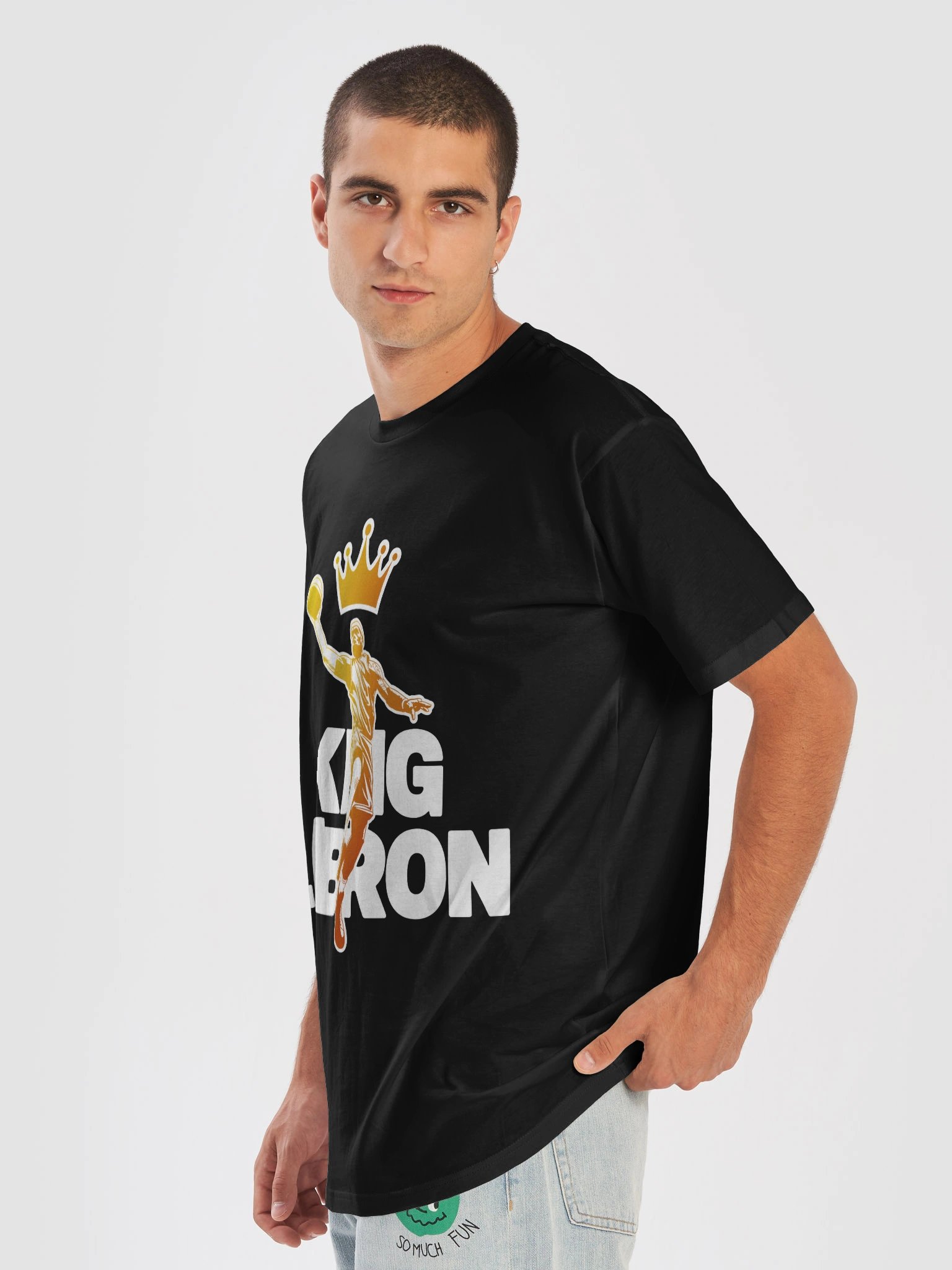 "King LeBron" Premium Unisex T-Shirt product image (7)