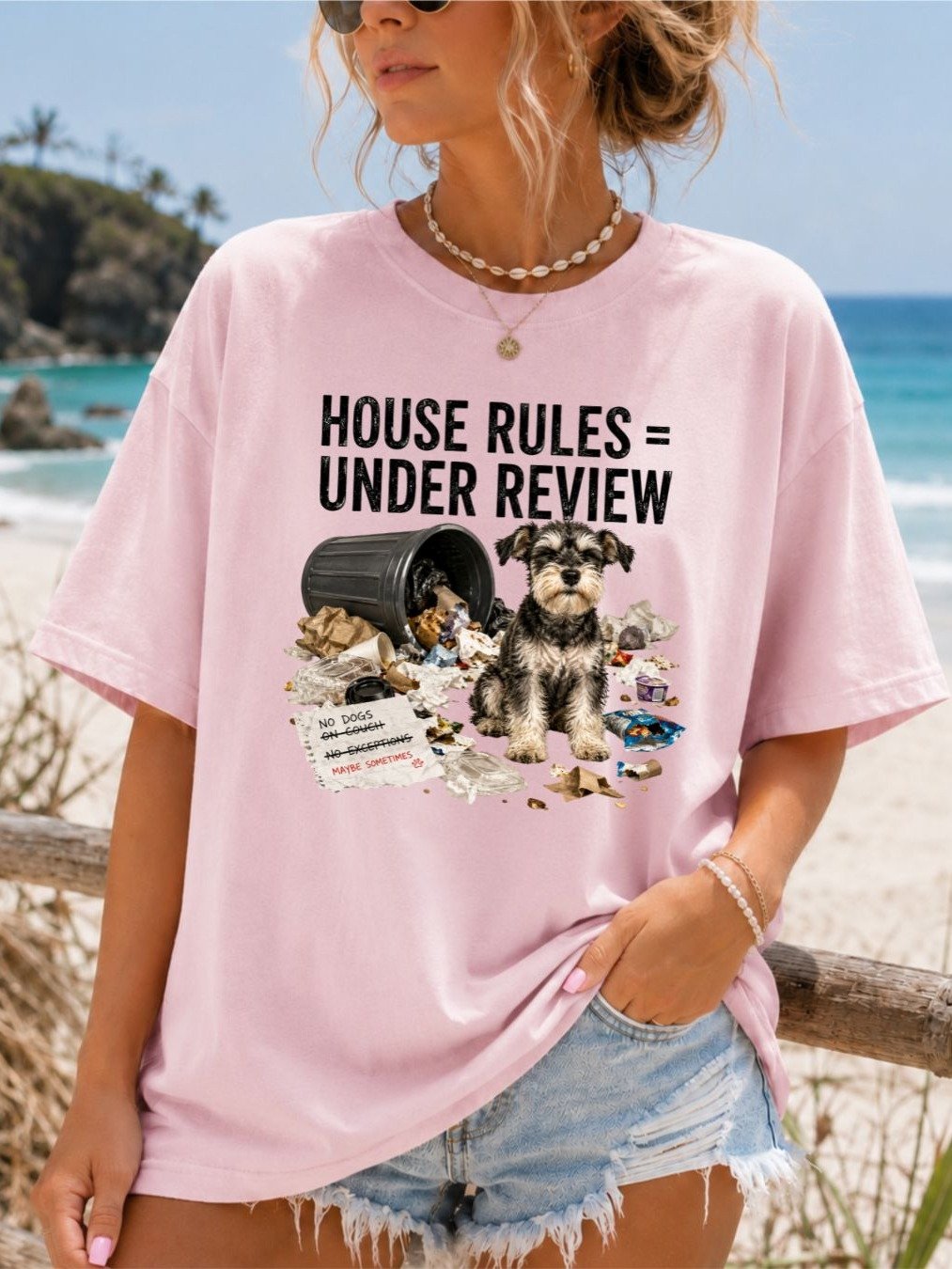 House Rules Under Review Funny Dog T-Shirt product image (9)