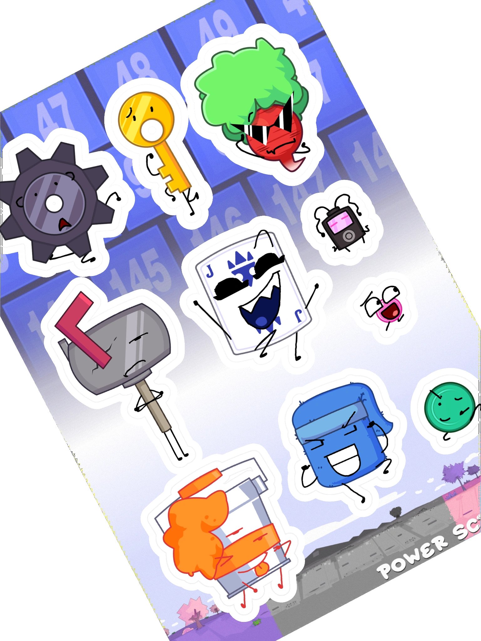 POWER SCRUFFLE STICKER SET #1 product image (1)