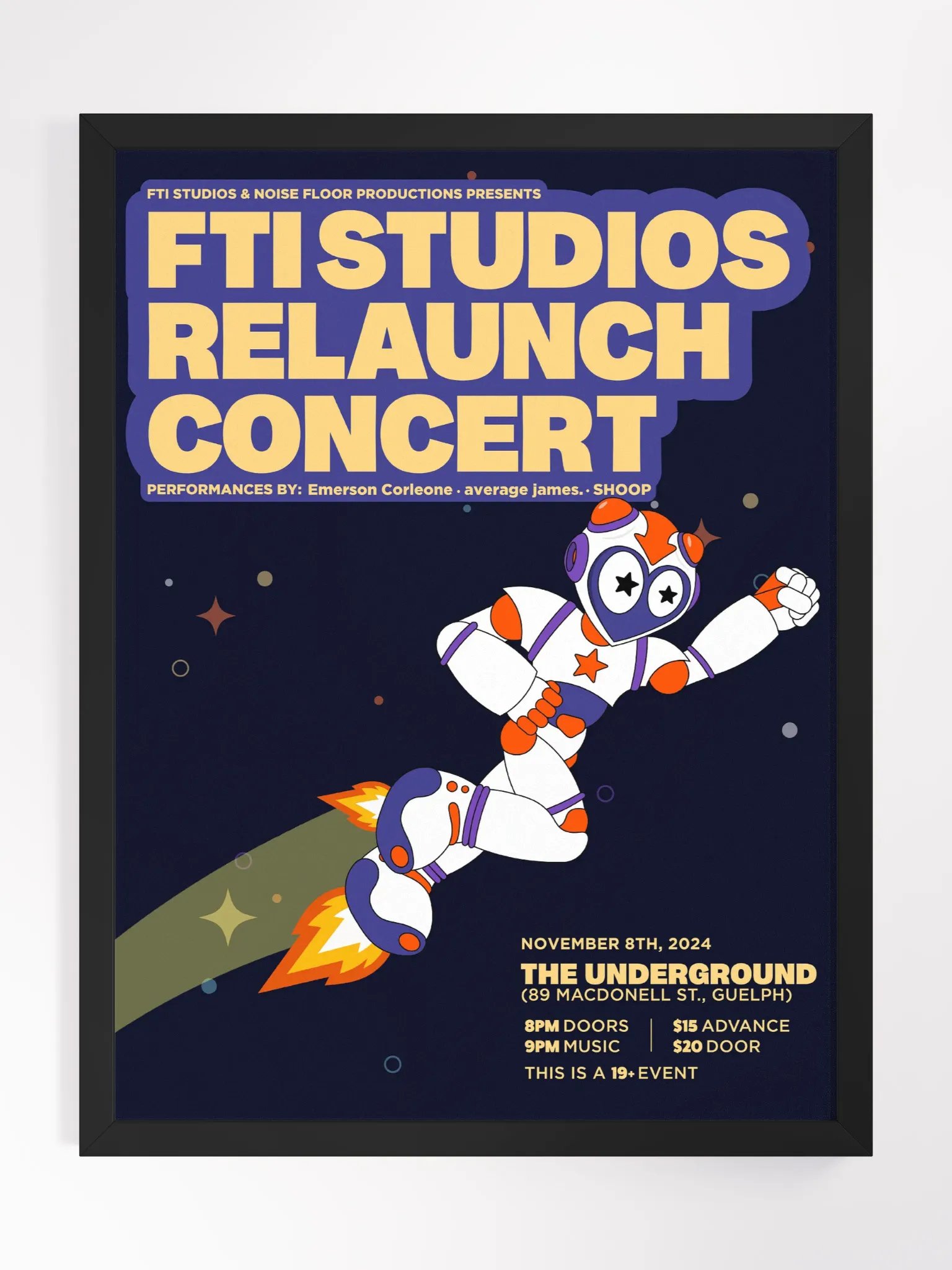 The RELAUNCH Concert Framed Poster product image (1)