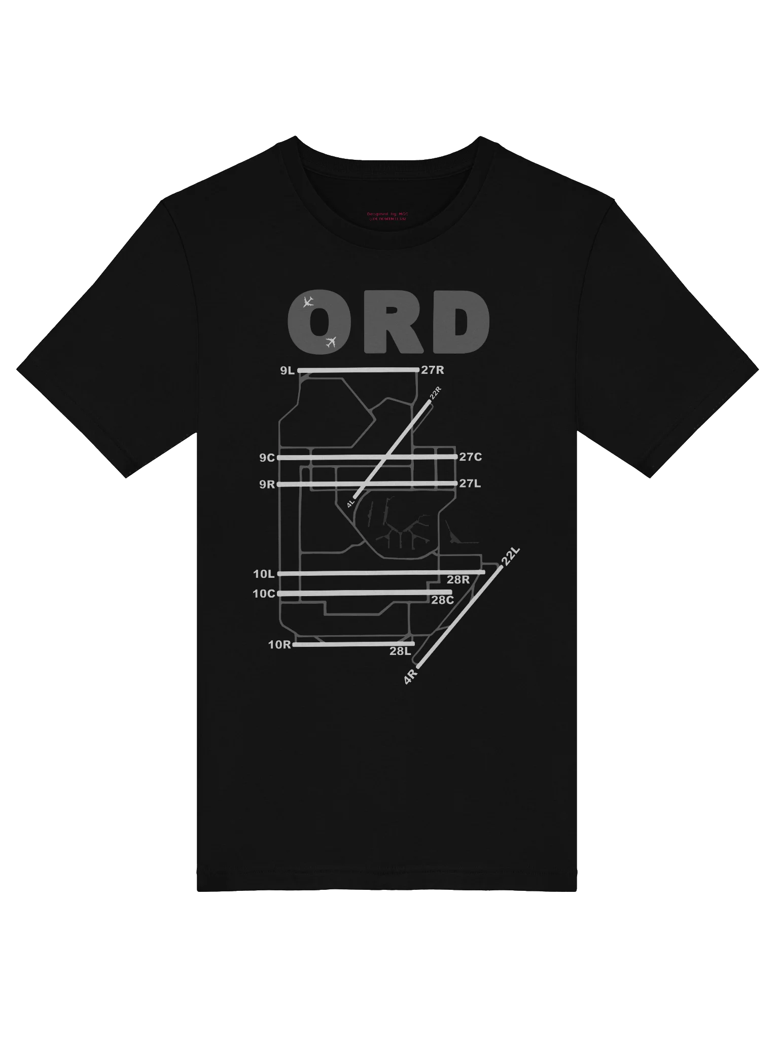 O'Hare Airport Chicago Runway Diagram Shirt product image (5)