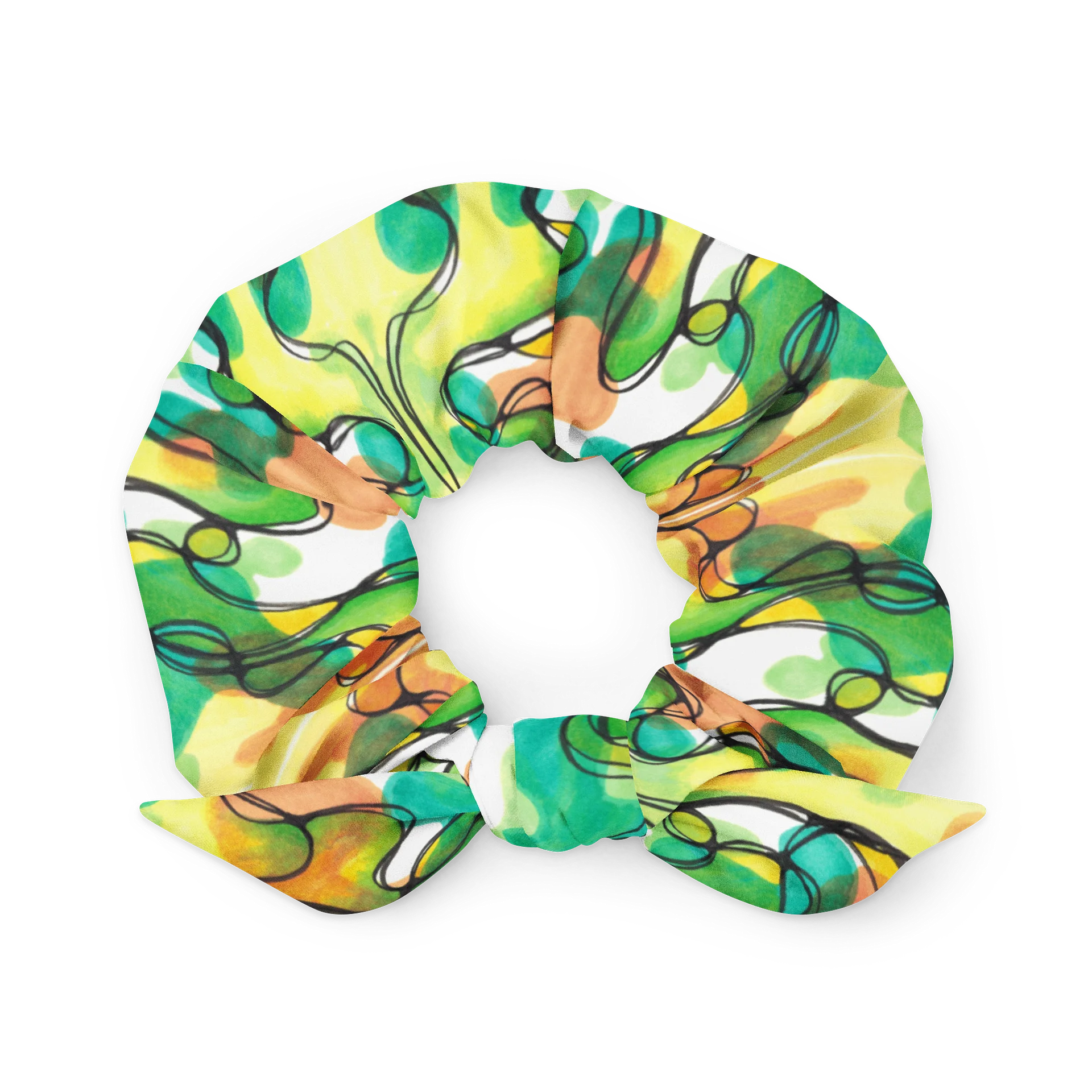 Retro Blobs Scrunchie product image (1)