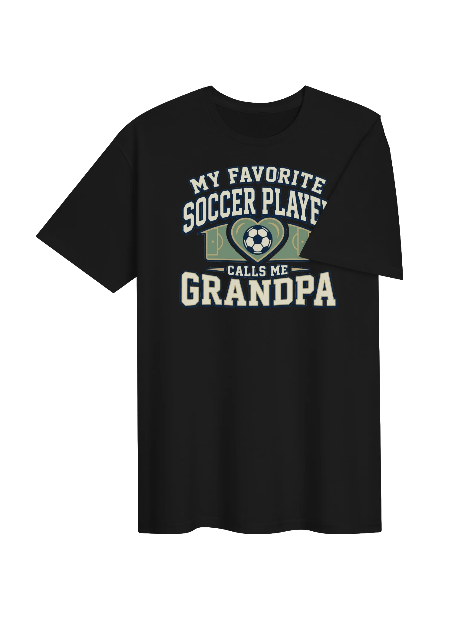 My Favorite Soccer Player Calls Me Grandpa Soccer Tee product image (36)