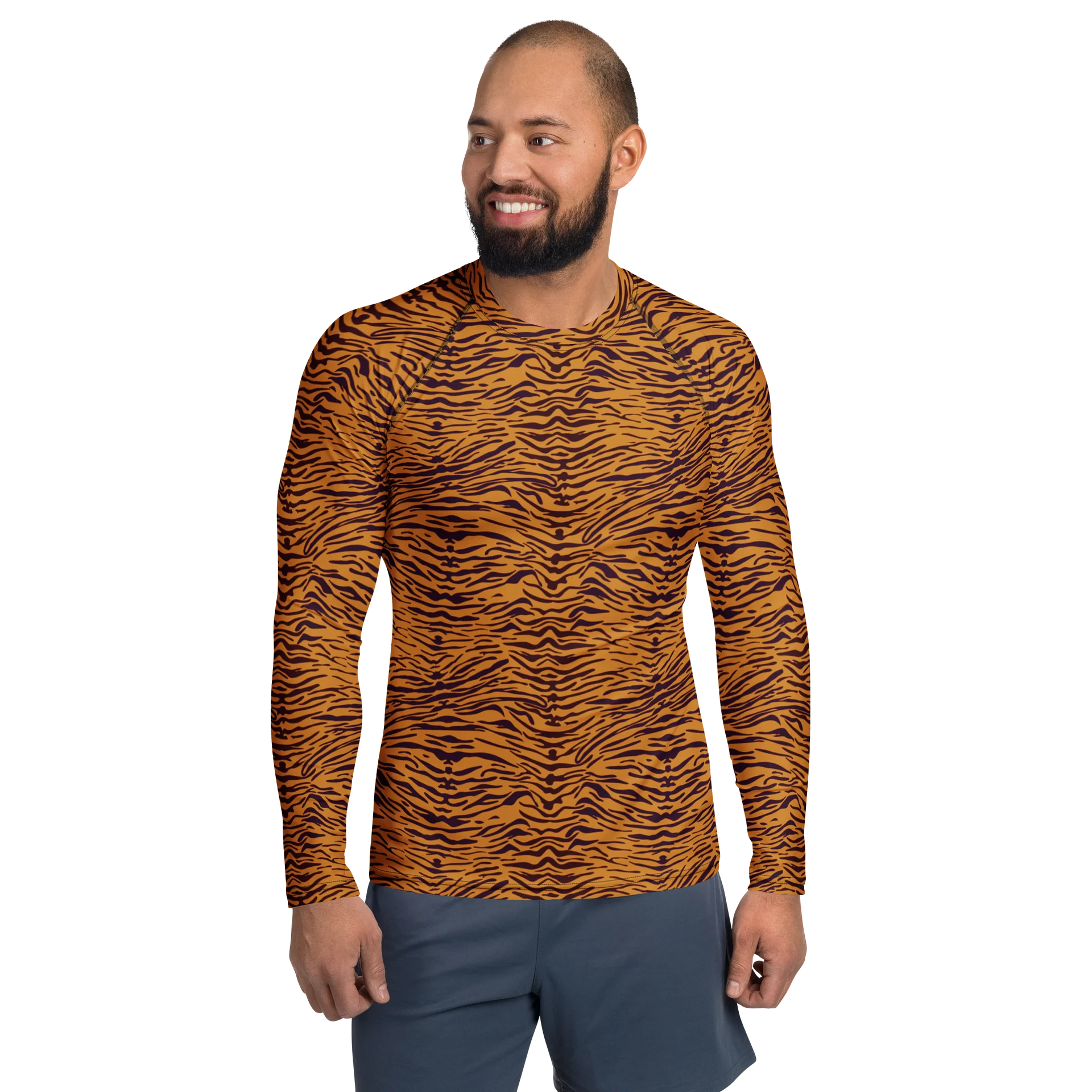 Comfortable Men's Rash Guard with Bold Animal Print product image (1)