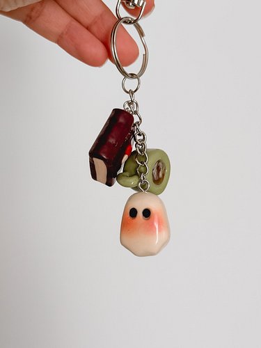 I made these little charms on @ayohefty’s stream last week! 👻✨ We gave them away after we finished making them, and they’re o...