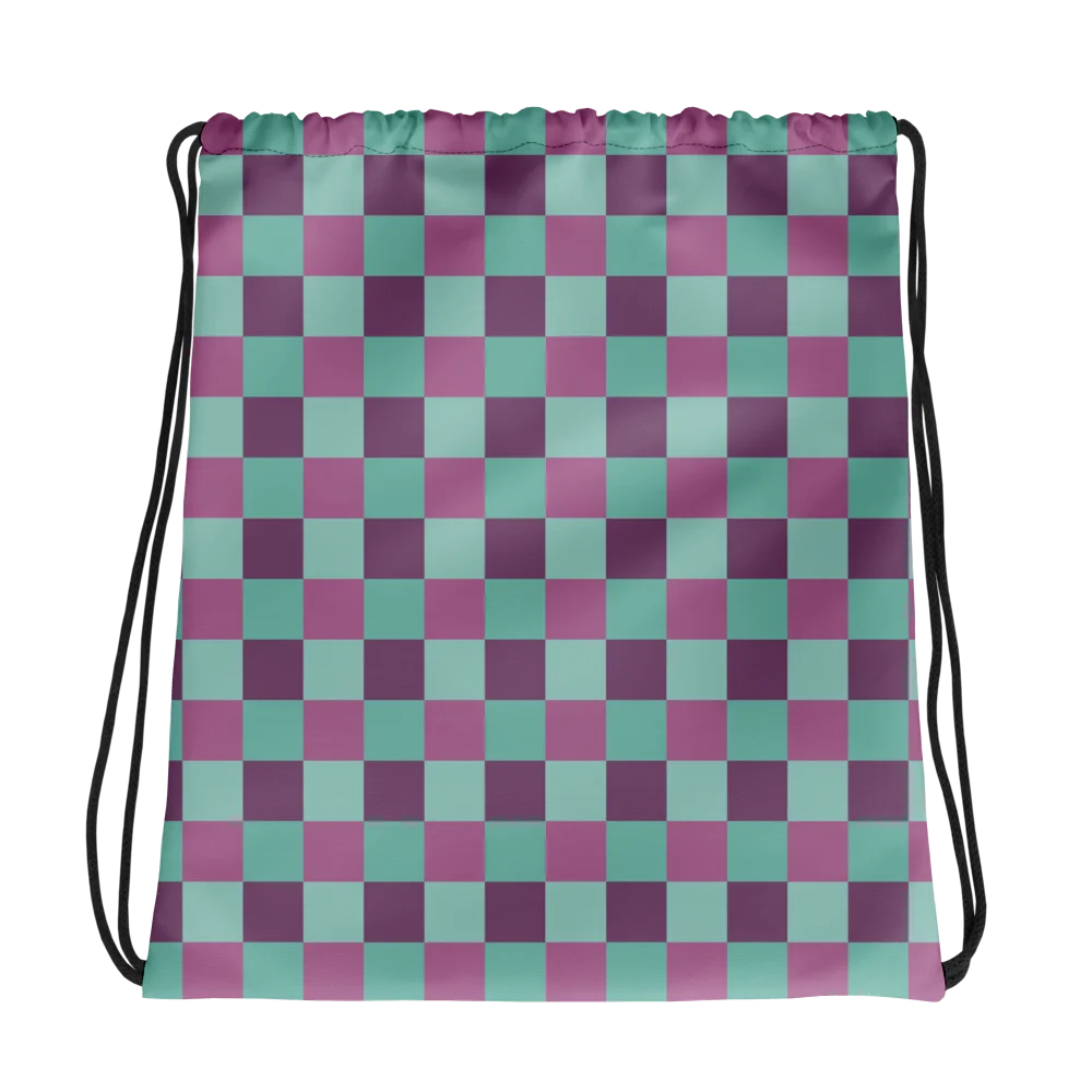 Aqua Lavender Skies Drawstring Backpack product image (1)