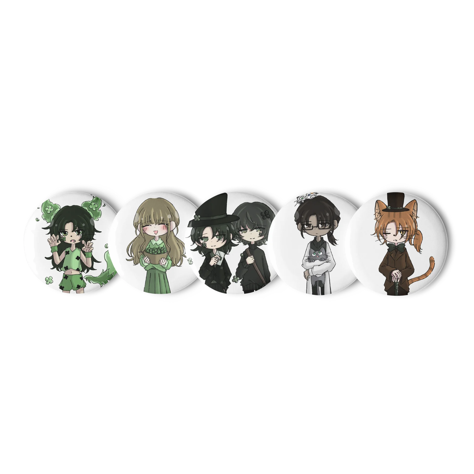 St. Patrick's Day Chibi Badges product image (4)