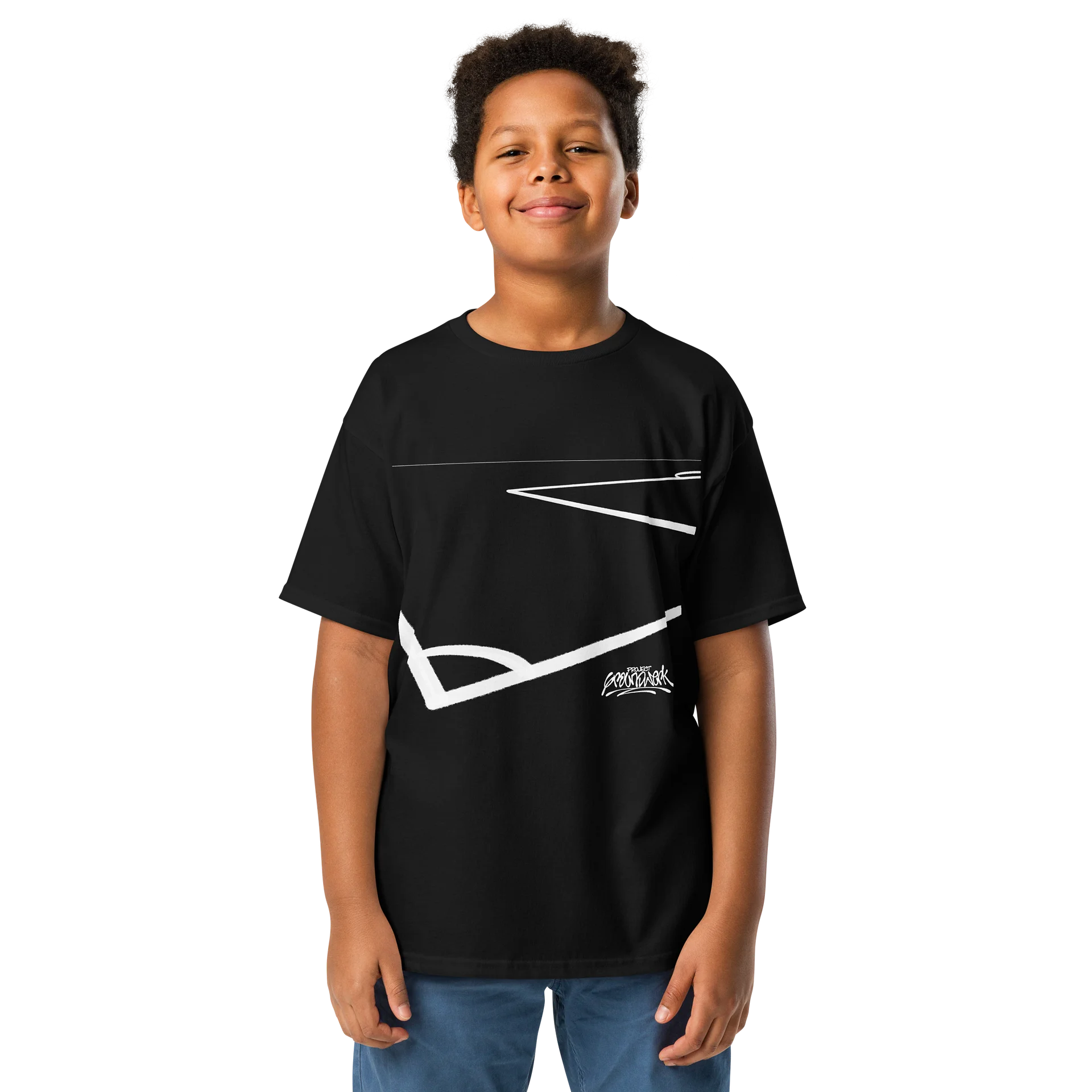 Where the Game Flows Youth Classic (Front/Back) Black Tee product image (3)