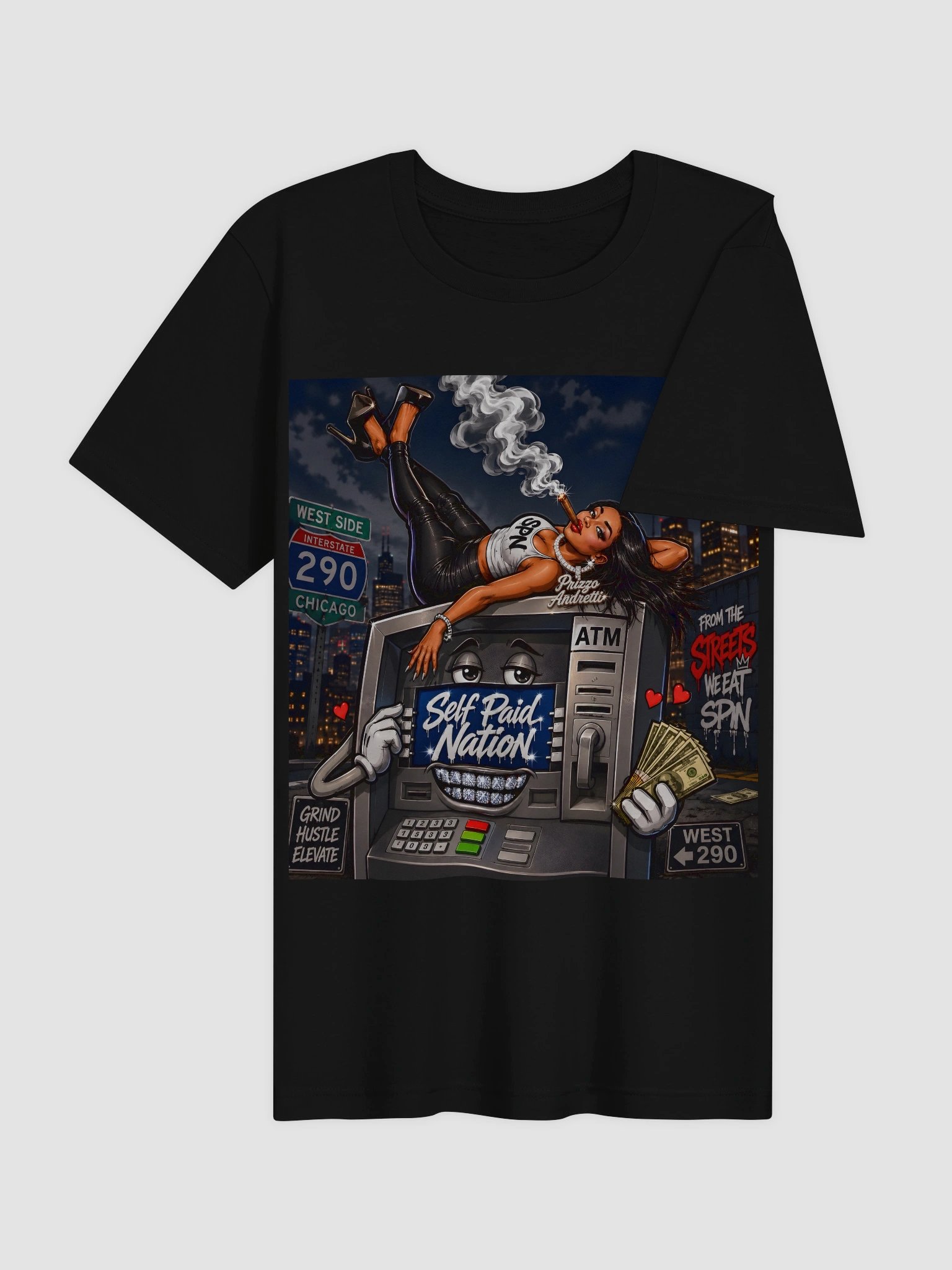 Self Paid Nation Chicago Hustle Tee product image (22)